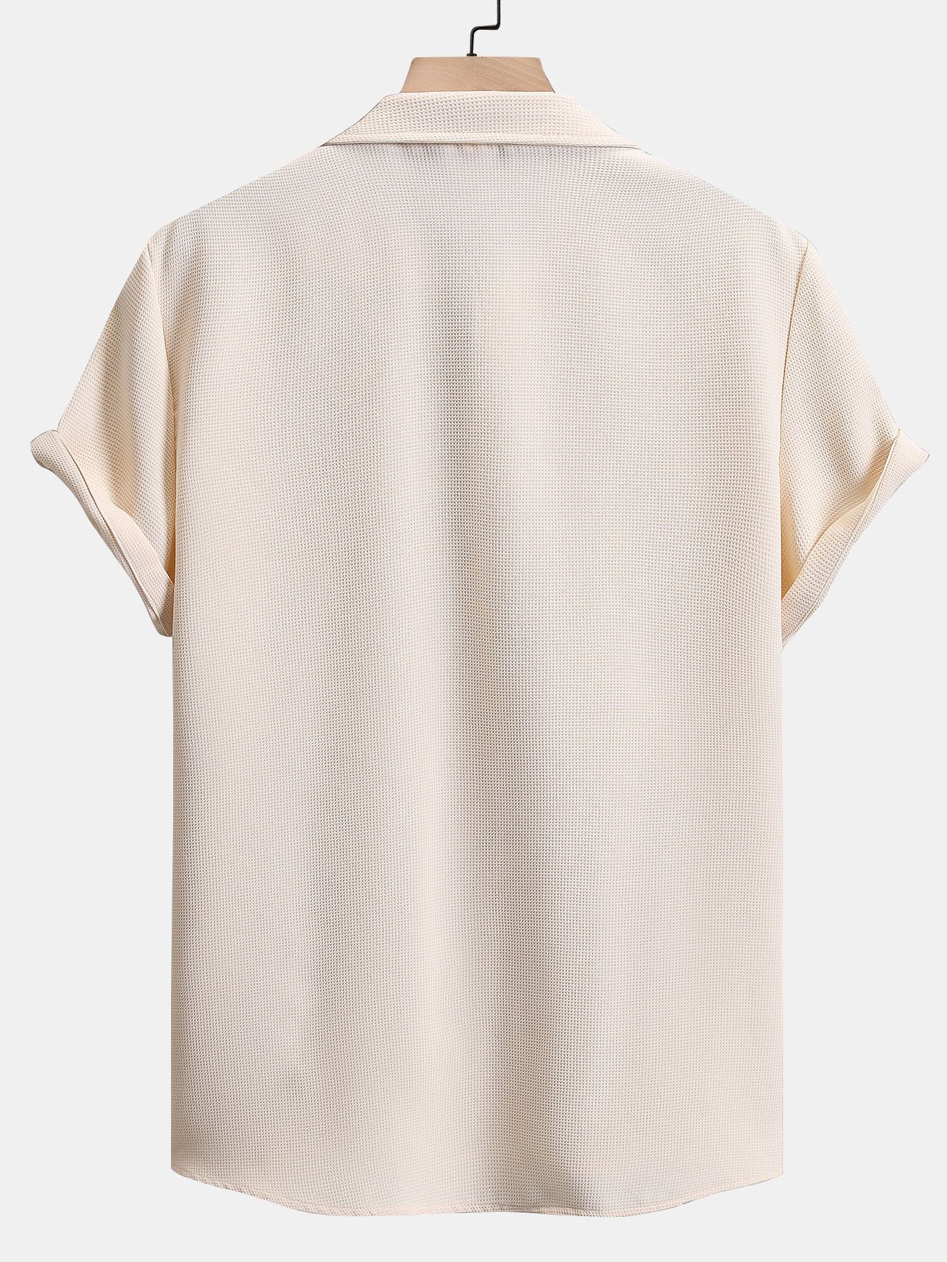 Waffel-Polo-Kragen-Shirt - Image 2