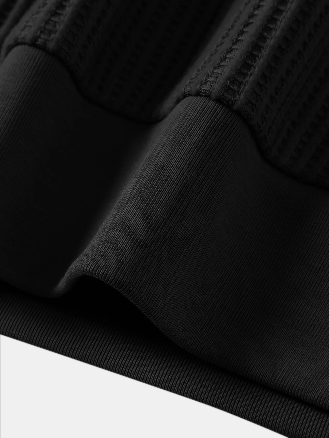 Waffle Ribbed Hem T-Shirt - Image 7
