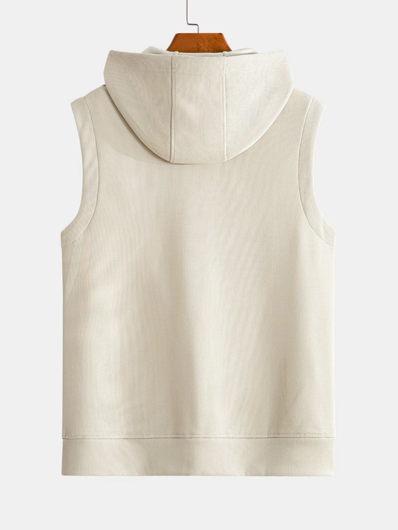 Waffle Sleeveless Hoodie - Image 2
