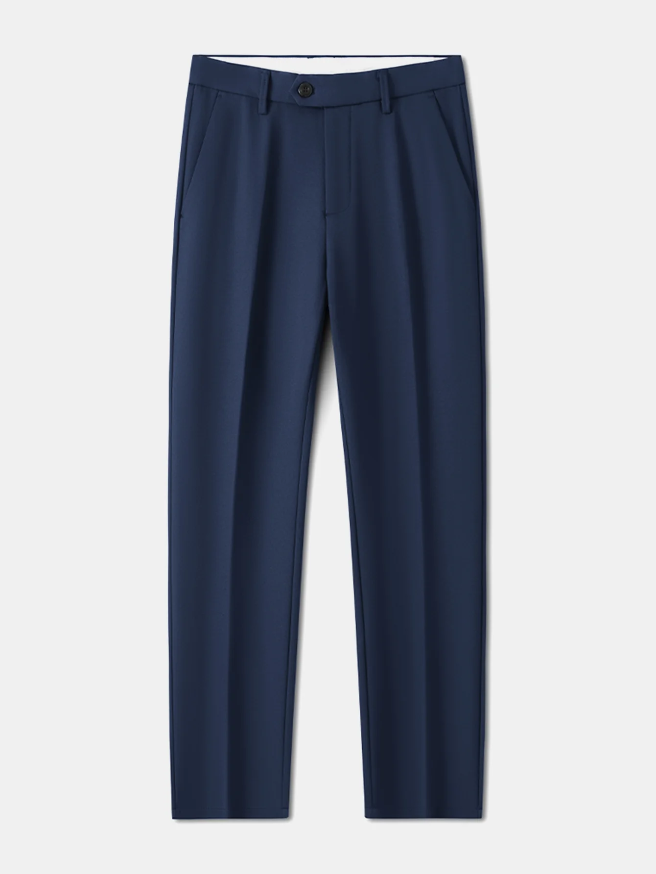 Warm Fleece-Lined Slim Fit Tapered Cropped Trousers - Image 11