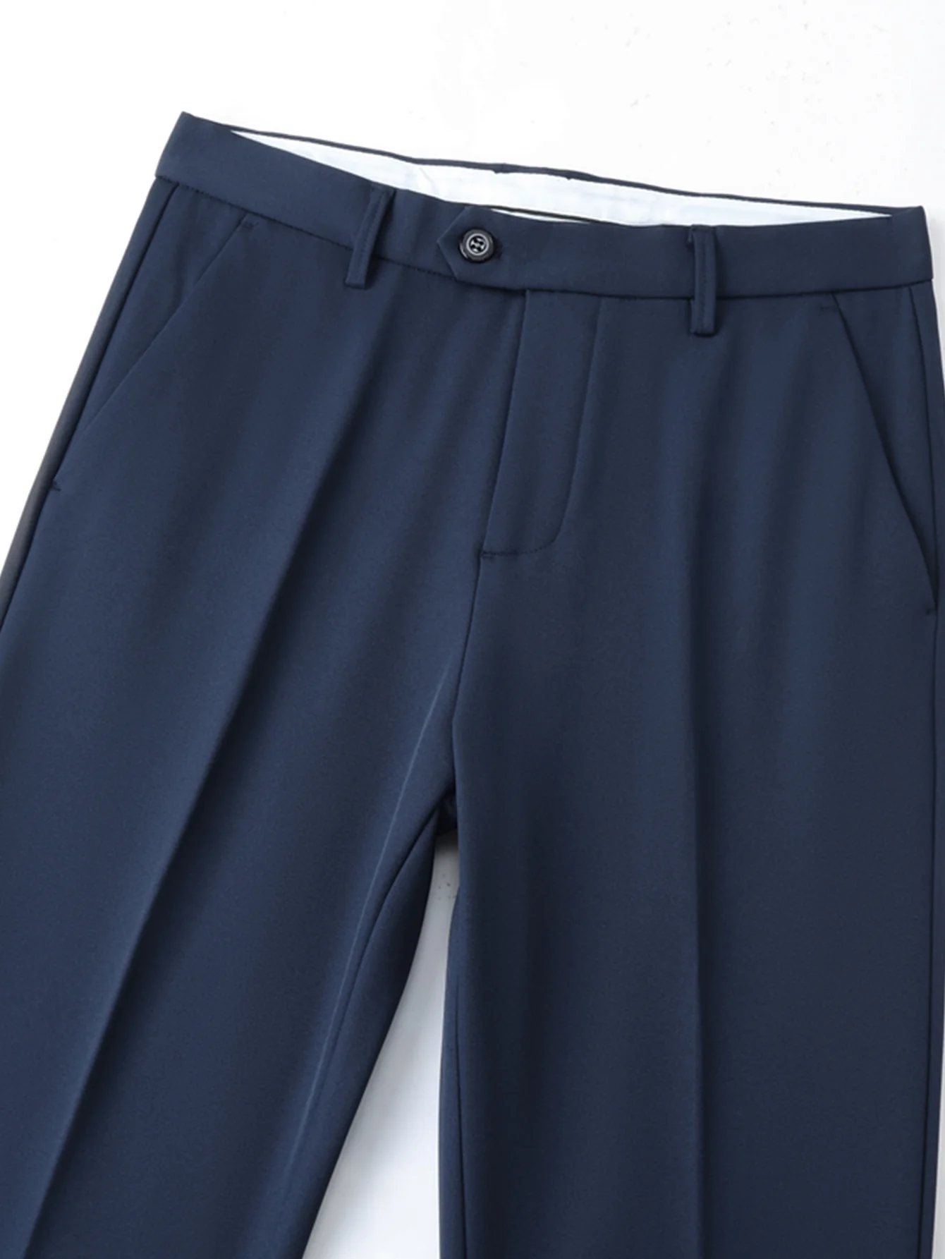Warm Fleece-Lined Slim Fit Tapered Cropped Trousers - Image 15
