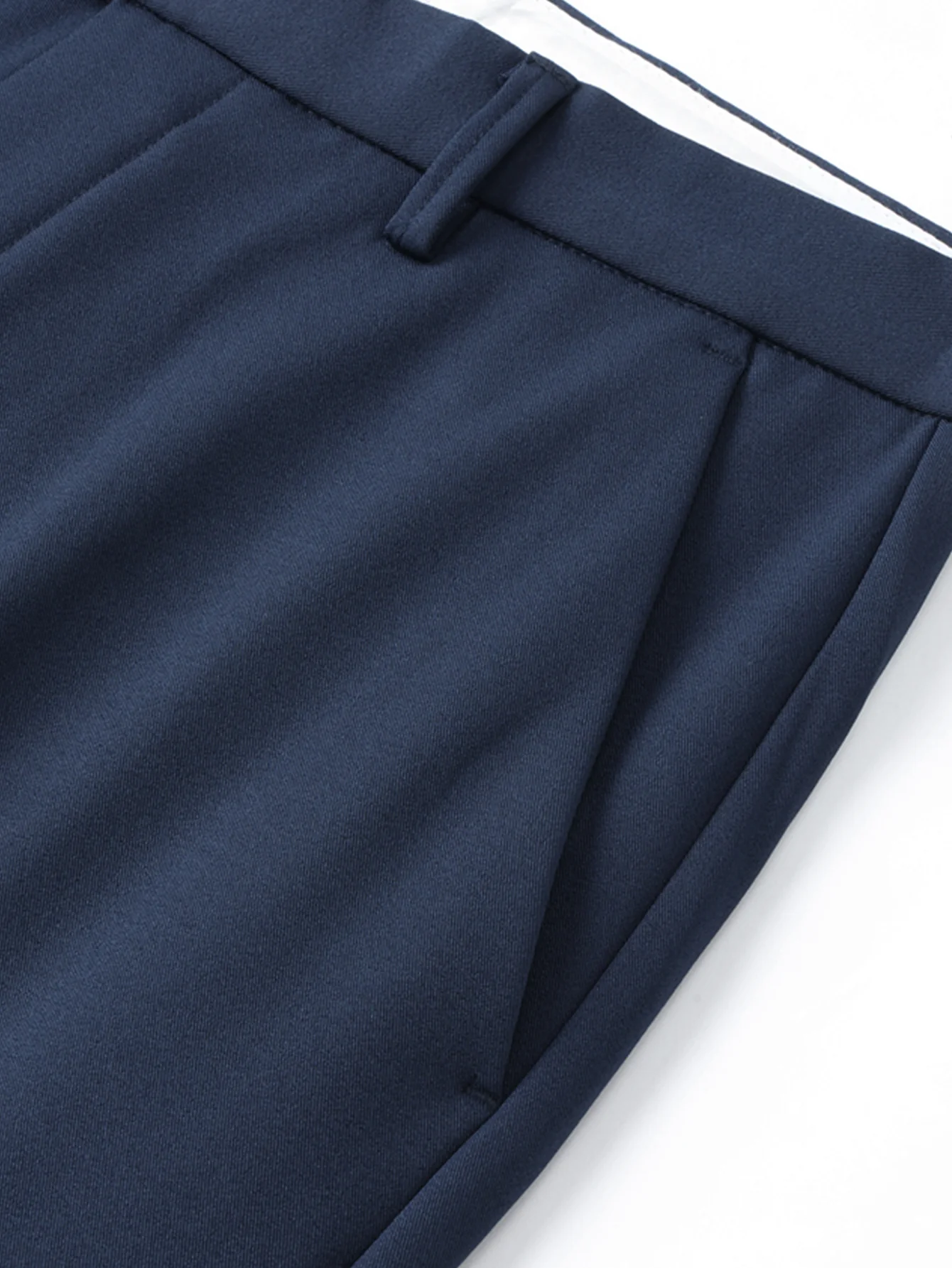 Warm Fleece-Lined Slim Fit Tapered Cropped Trousers - Image 16