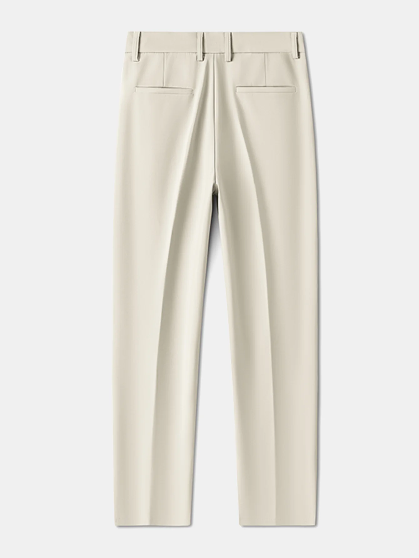 Warm Fleece-Lined Slim Fit Tapered Trousers - Image 14