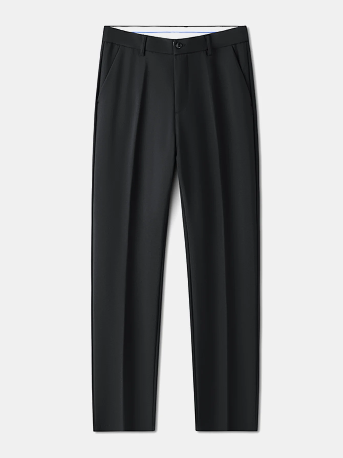 Warm Fleece-Lined Slim Fit Tapered Trousers - Image 17