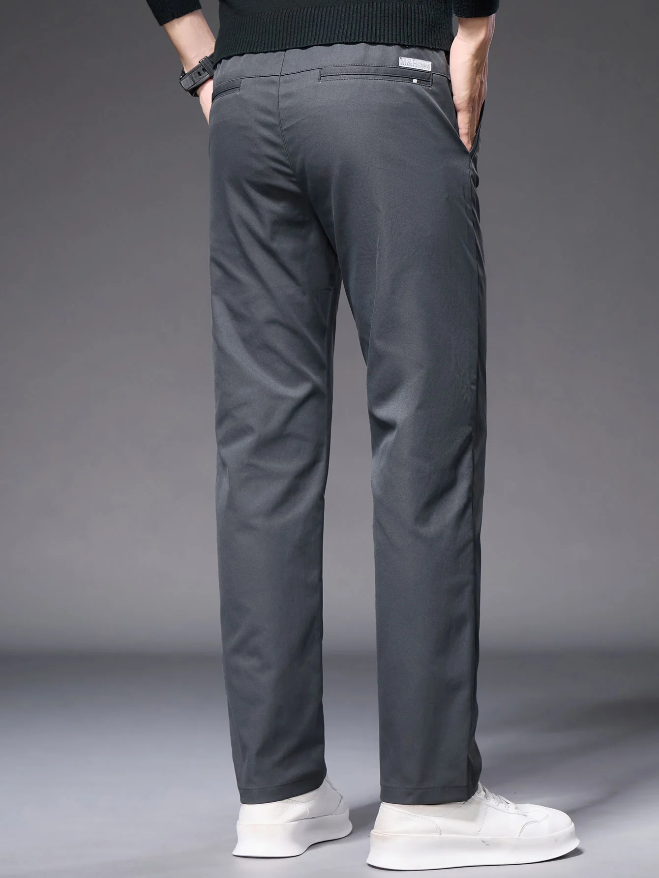 Warm Fleece-Lined Straight Leg Chino Pants - Image 10