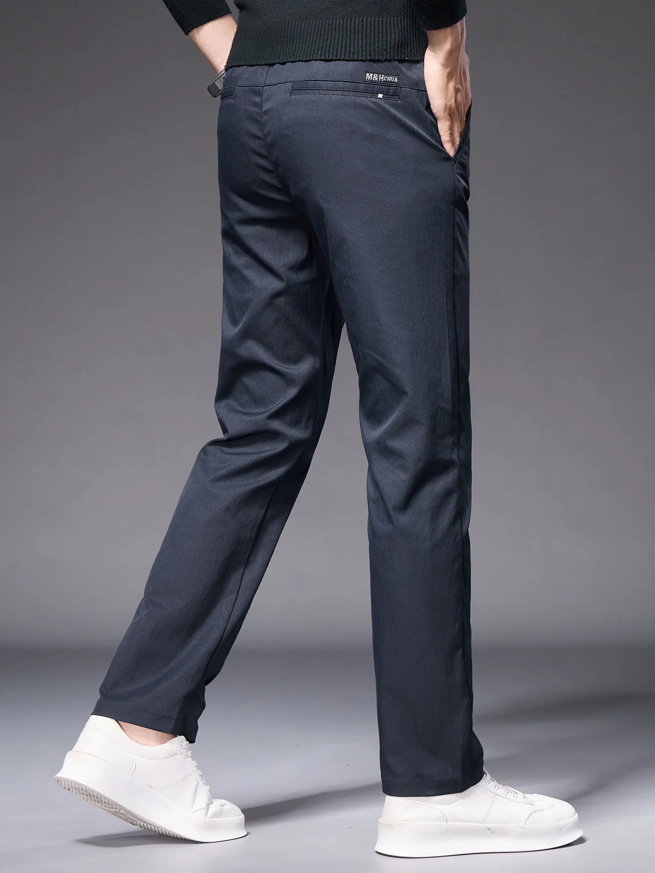 Warm Fleece-Lined Straight Leg Chino Pants - Image 13
