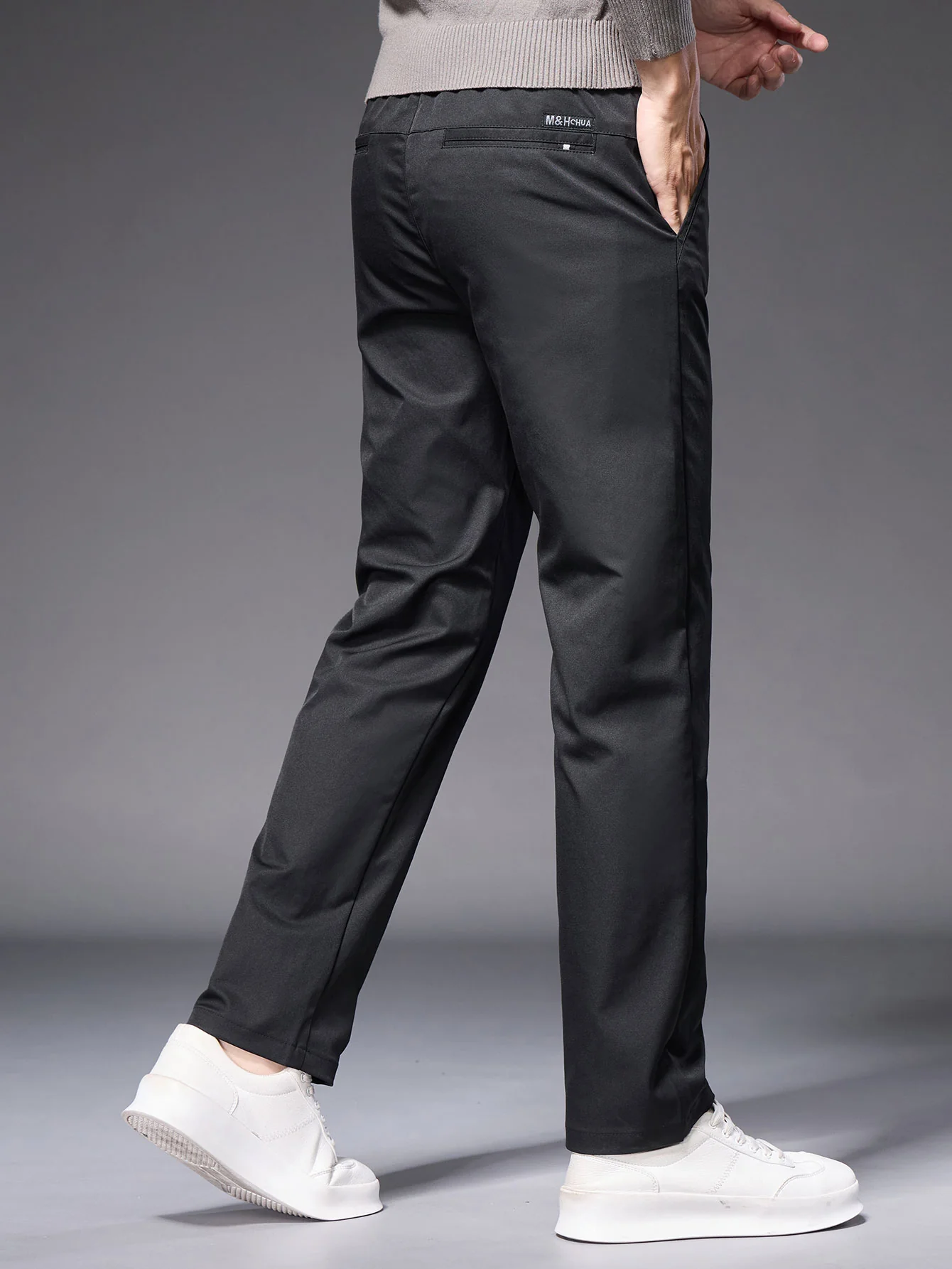 Warm Fleece-Lined Straight Leg Chino Pants - Image 7