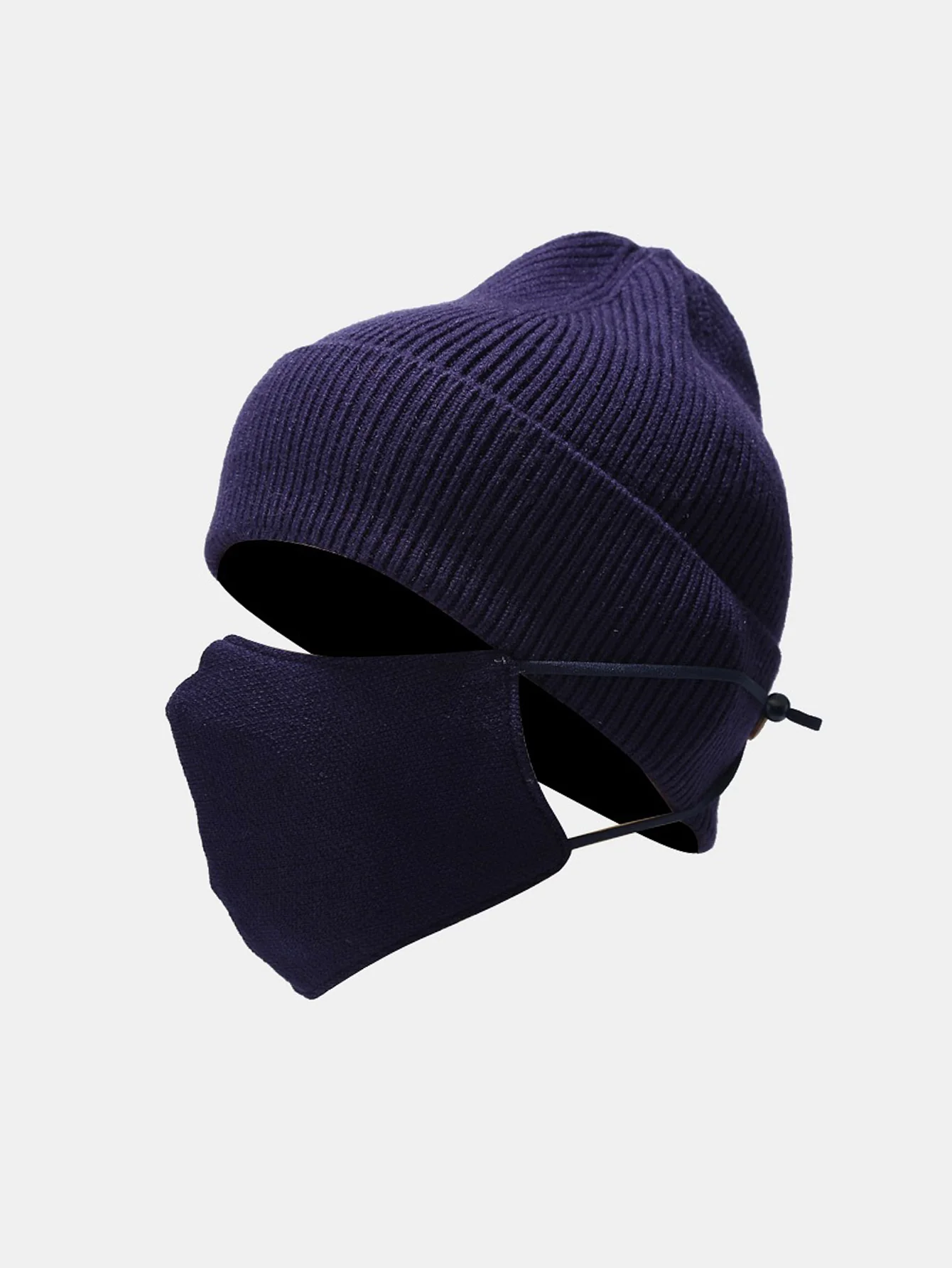 Warm Knitted Hat Face Mask Set Lightweight Ear Cheek Cover - Image 2