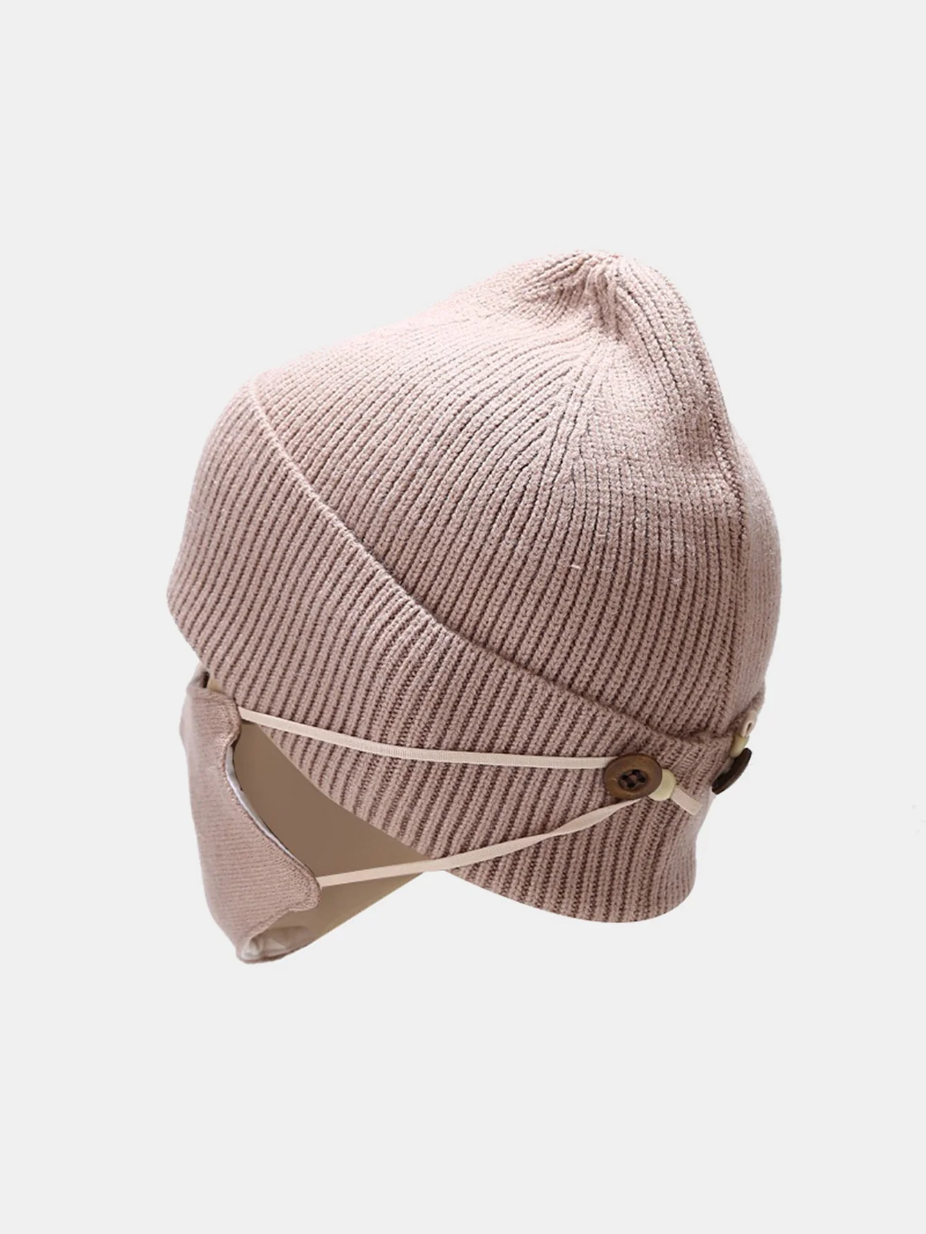 Warm Knitted Hat Face Mask Set Lightweight Ear Cheek Cover - Image 6