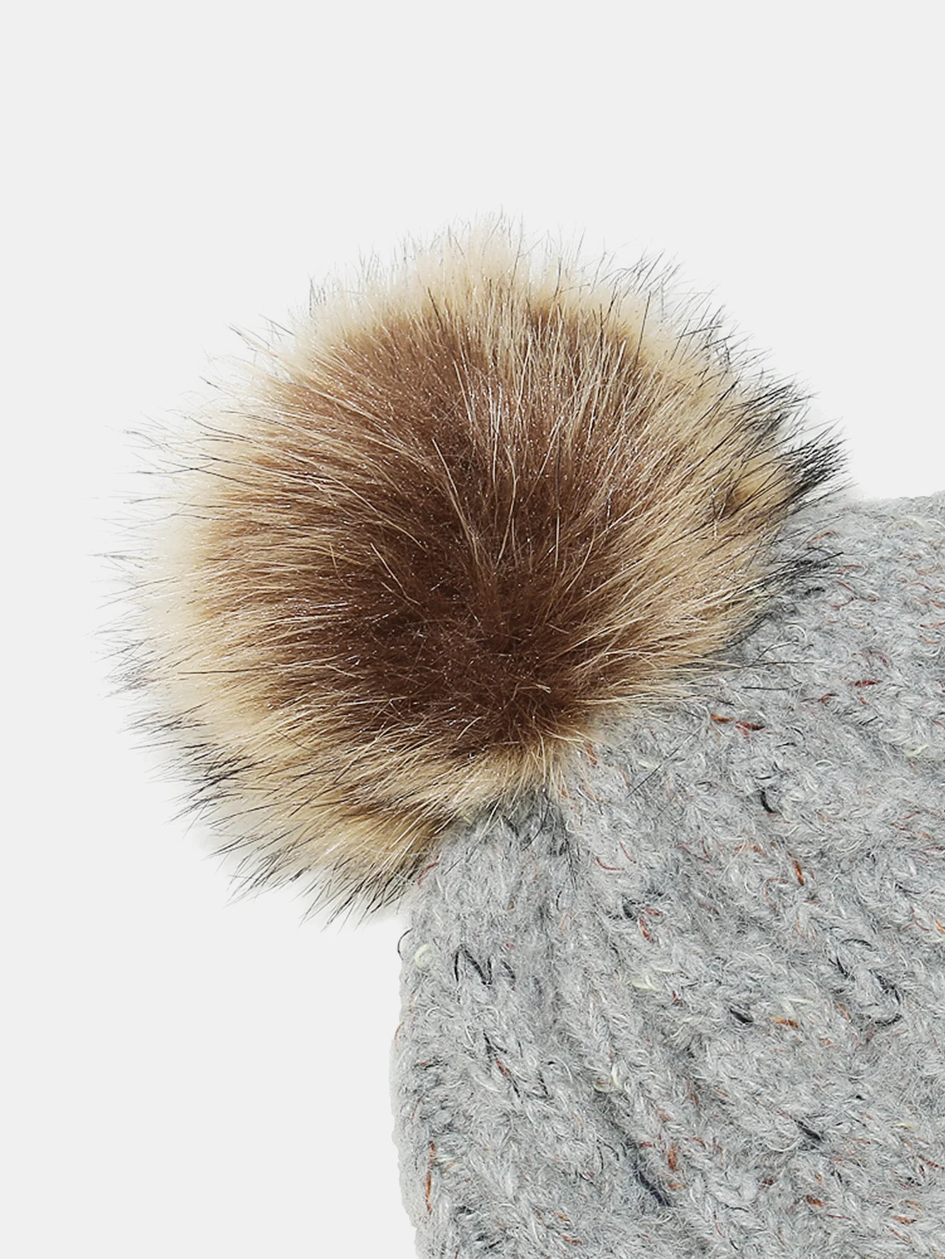 Warm Knitted Hat With Pompom - Image 11