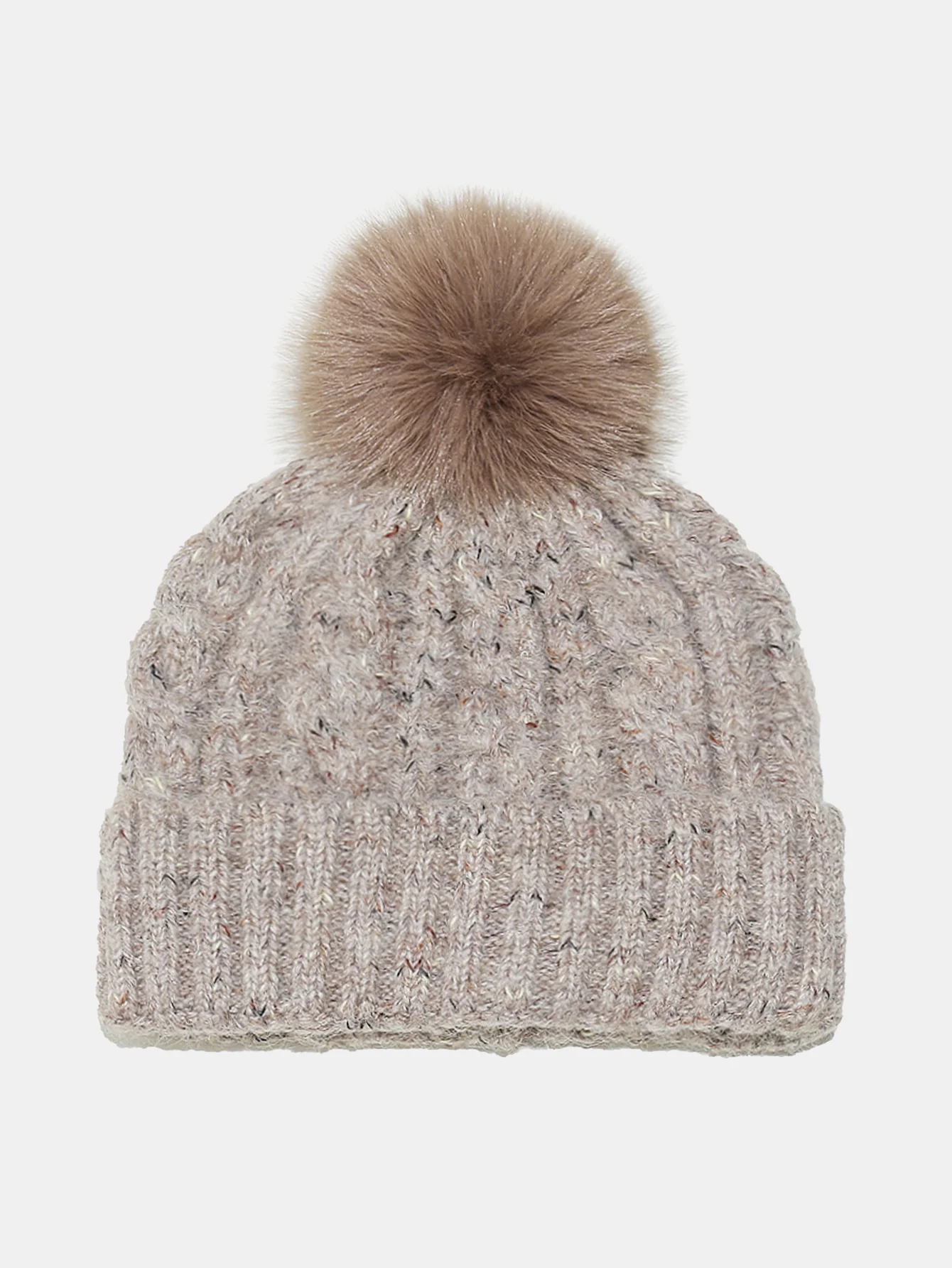 Warm Knitted Hat With Pompom - Image 5