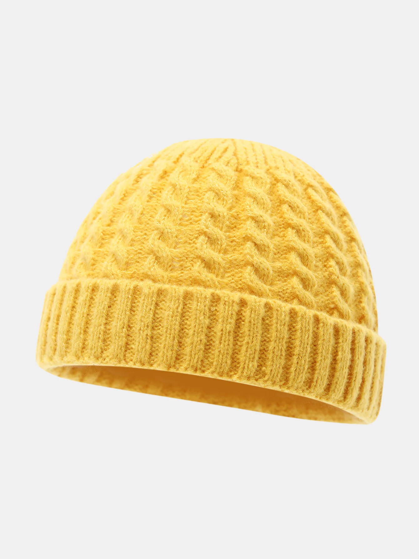Warme Vintage Strickmütze mit Zopfmuster - Image 5