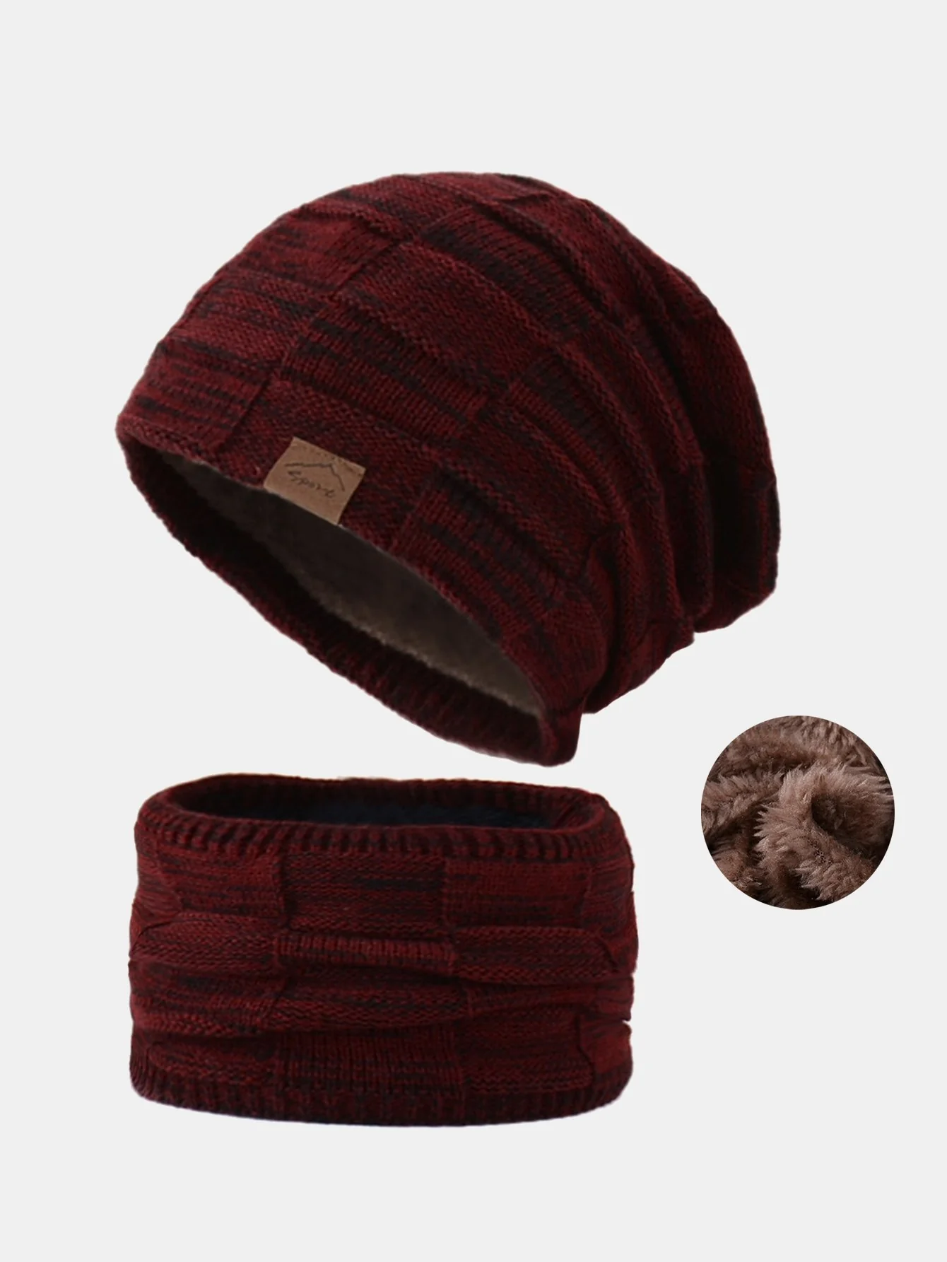 Wärmer Beanie Mütze Hals Gaiter Gesichtsschal Set - Image 6