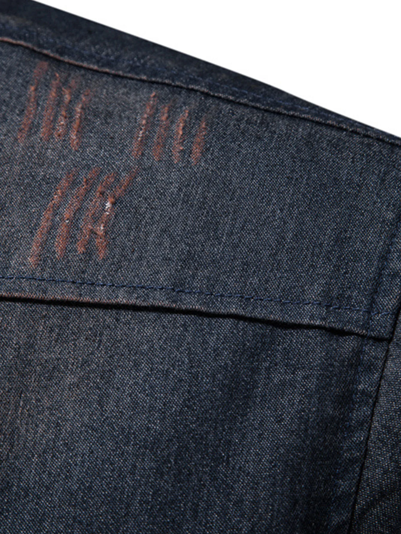 Gewaschenes Denim Westernhemd mit Taschen - Image 8