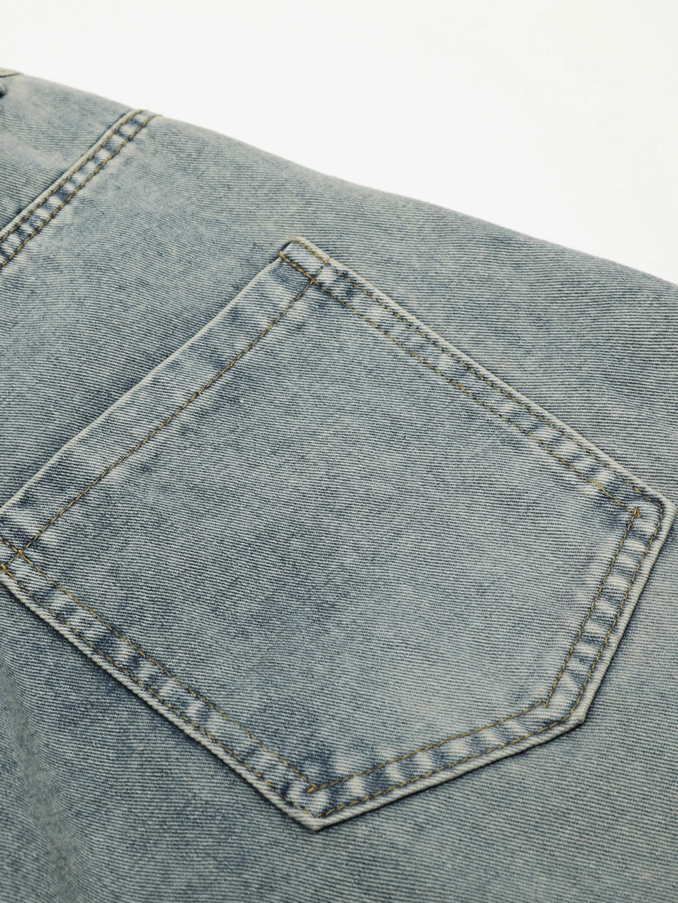 Gewaschene Used-Look Denim Baggy-Hose - Image 9