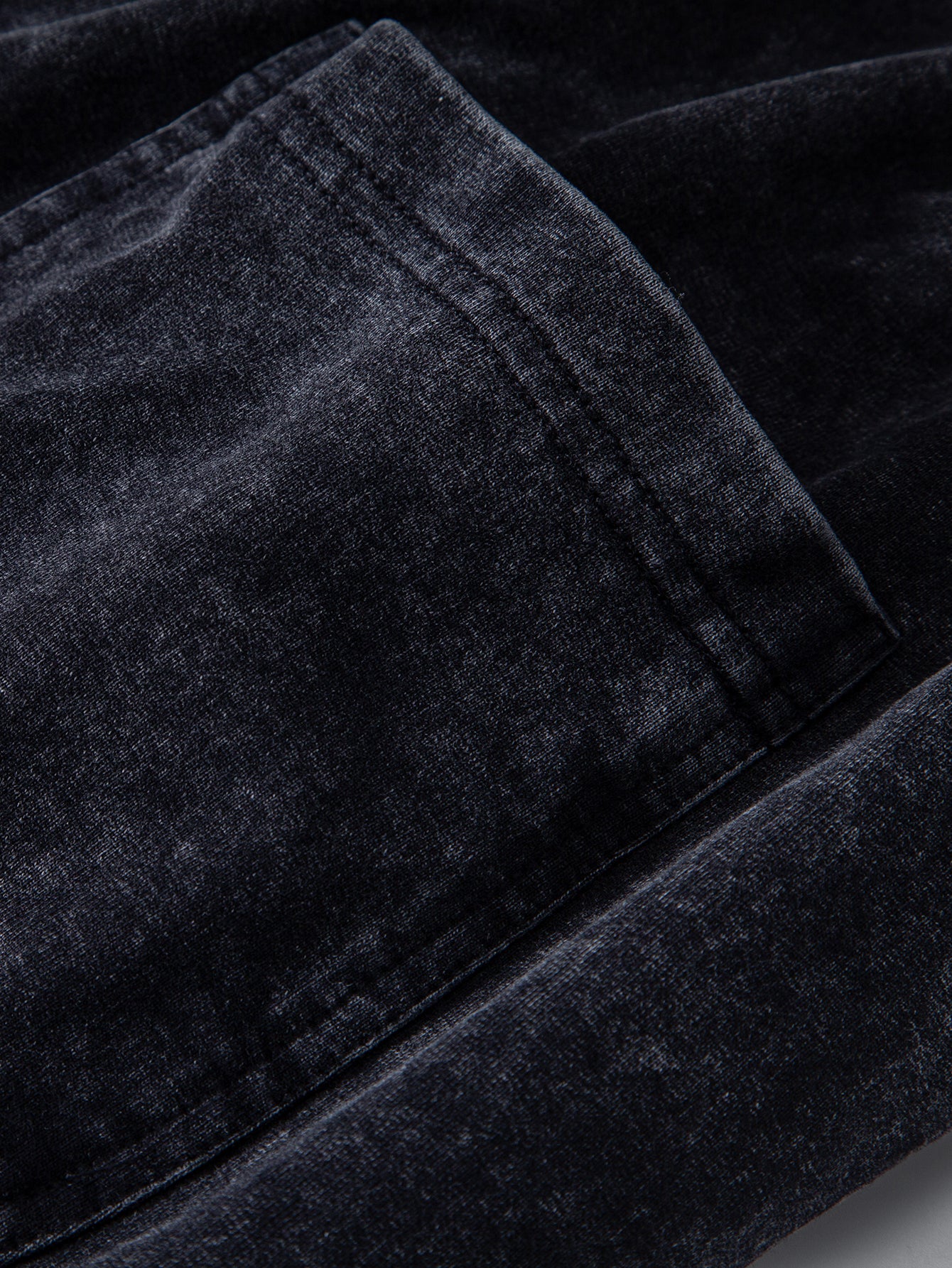 Washed Distressed Drawstring Shorts - Image 14