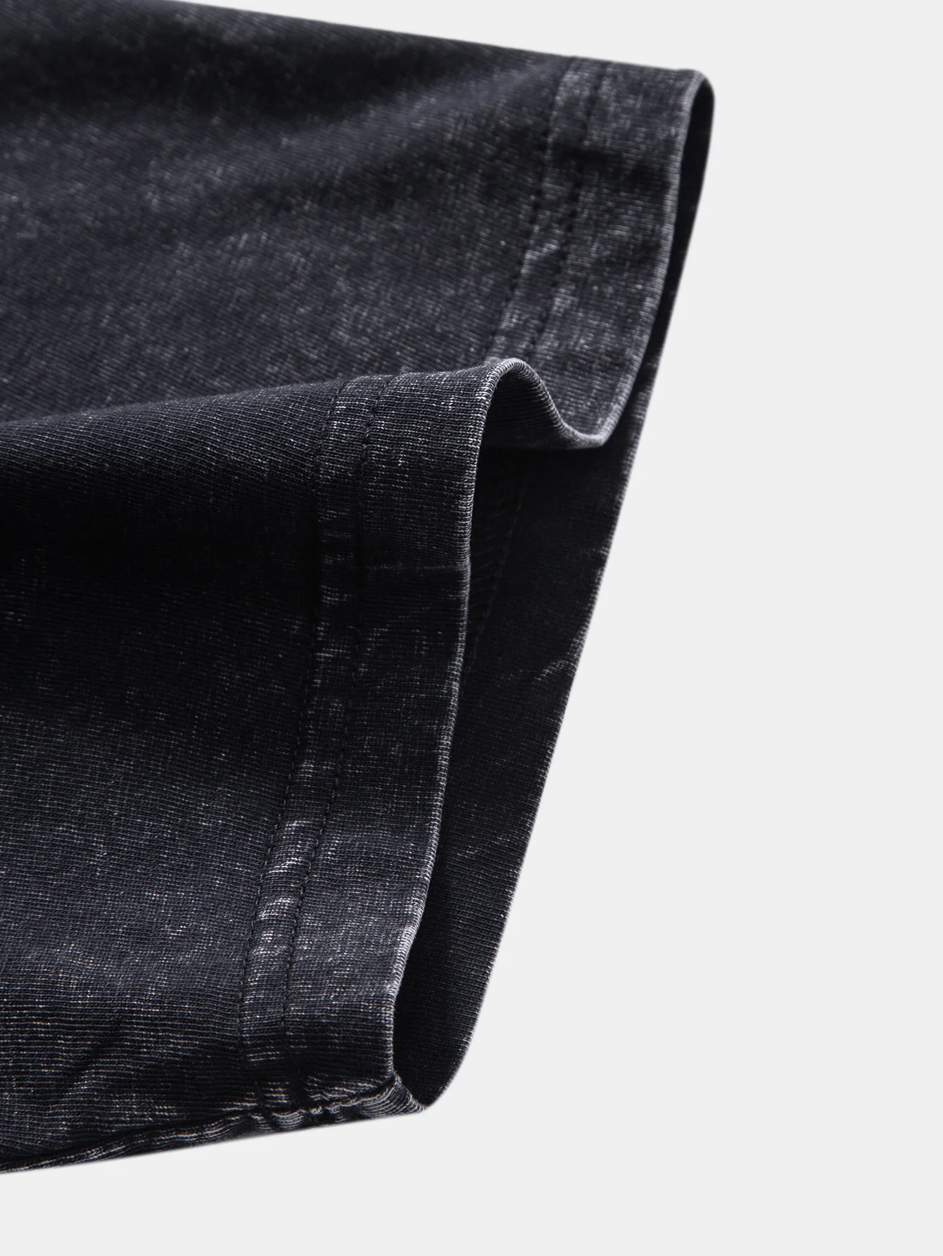Washed Distressed Drop Shoulder Oversize T-Shirt & Drawstring Shorts - Image 9