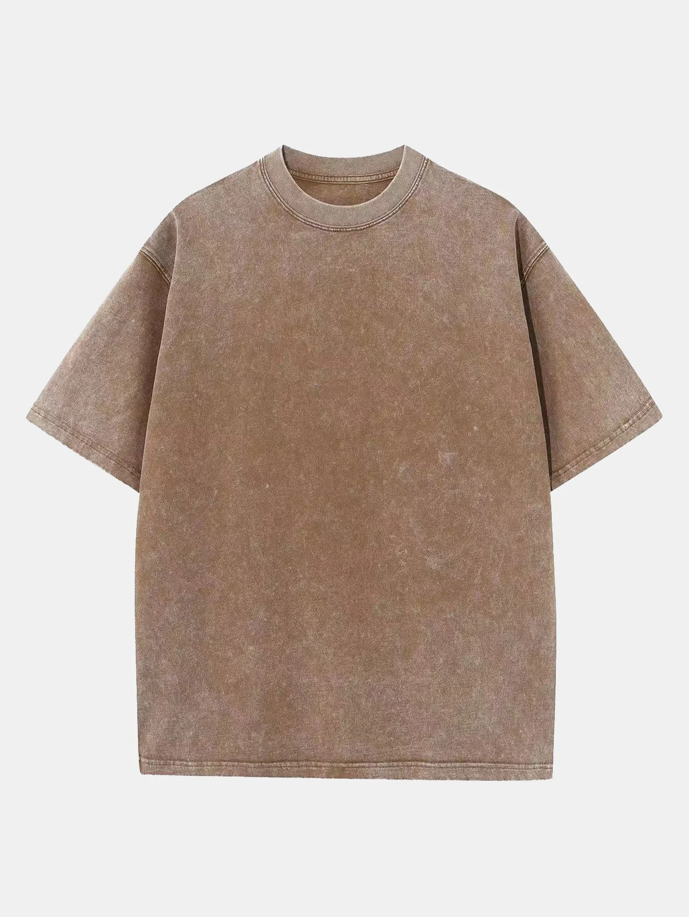 Gewaschenes, verwaschenes T-Shirt mit Drop Shoulder - Image 3
