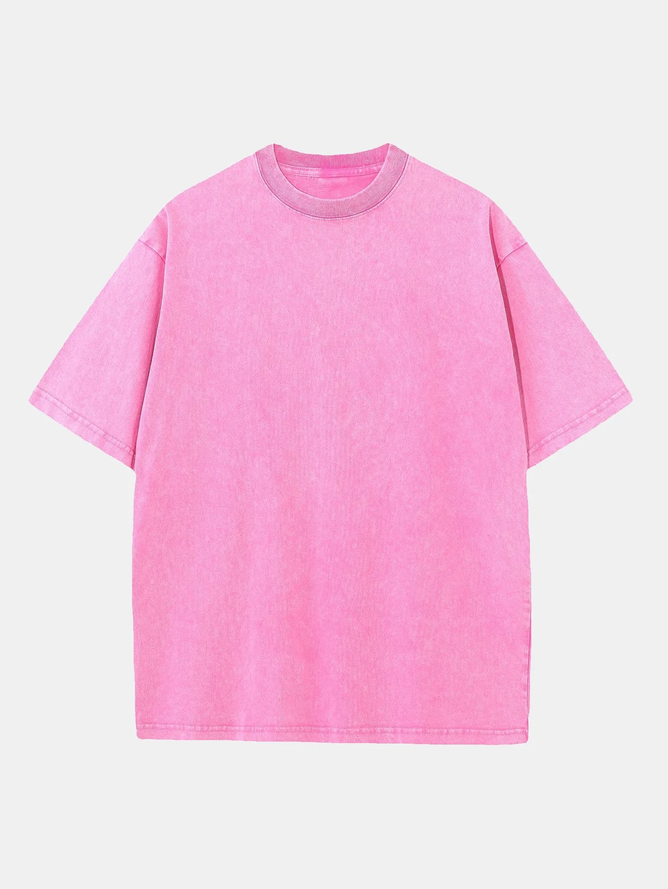 Gewaschenes, verwaschenes T-Shirt mit Drop Shoulder - Image 6
