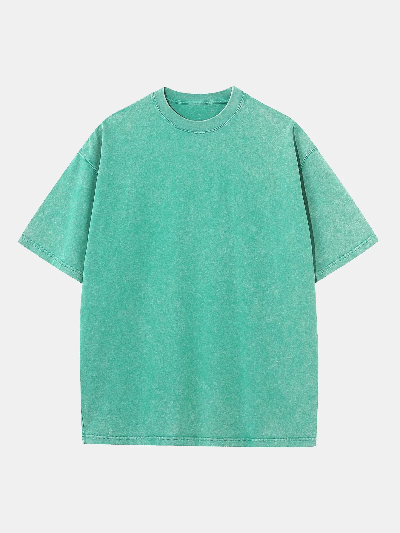 Gewaschenes, verwaschenes T-Shirt mit Drop Shoulder - Image 7