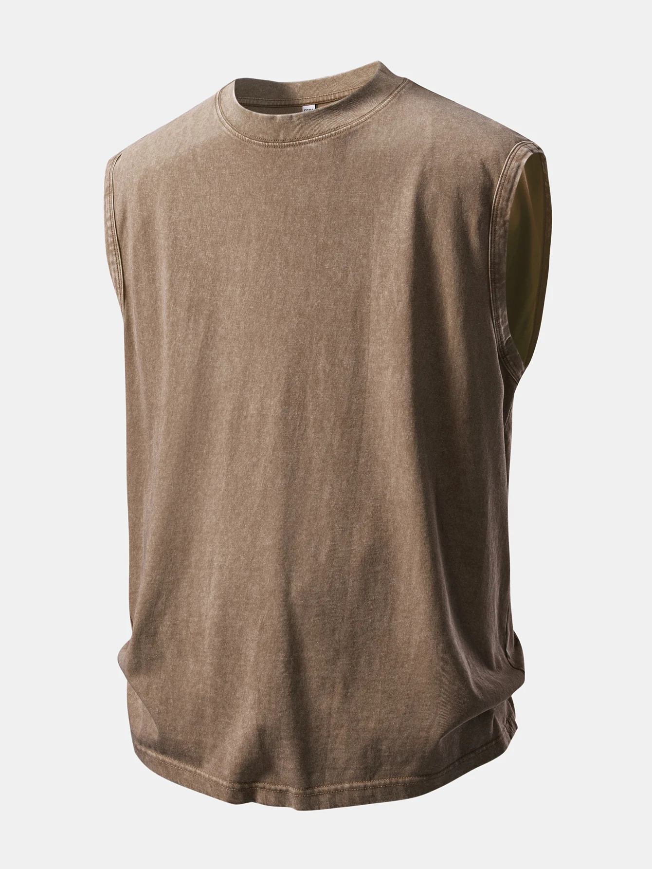 Washed Distressed Tank Top - Image 3