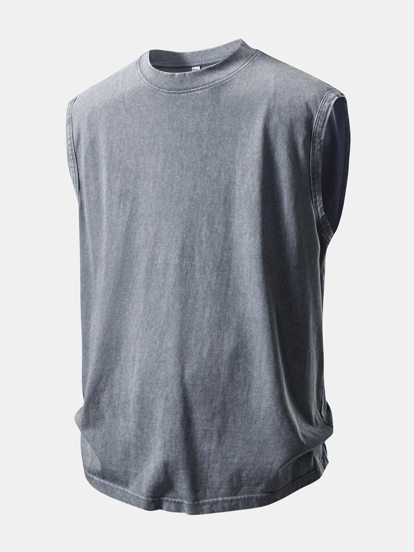 Washed Distressed Tank Top - Image 5