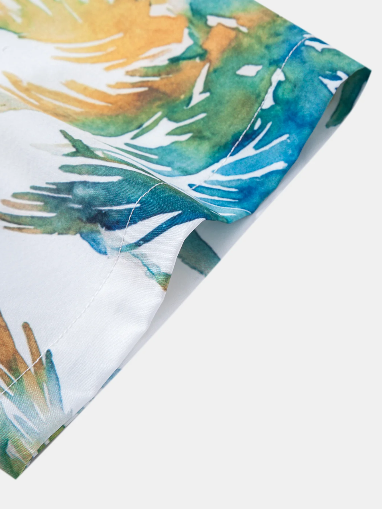 Watercolor Palm Tree Print Shirt - Image 4