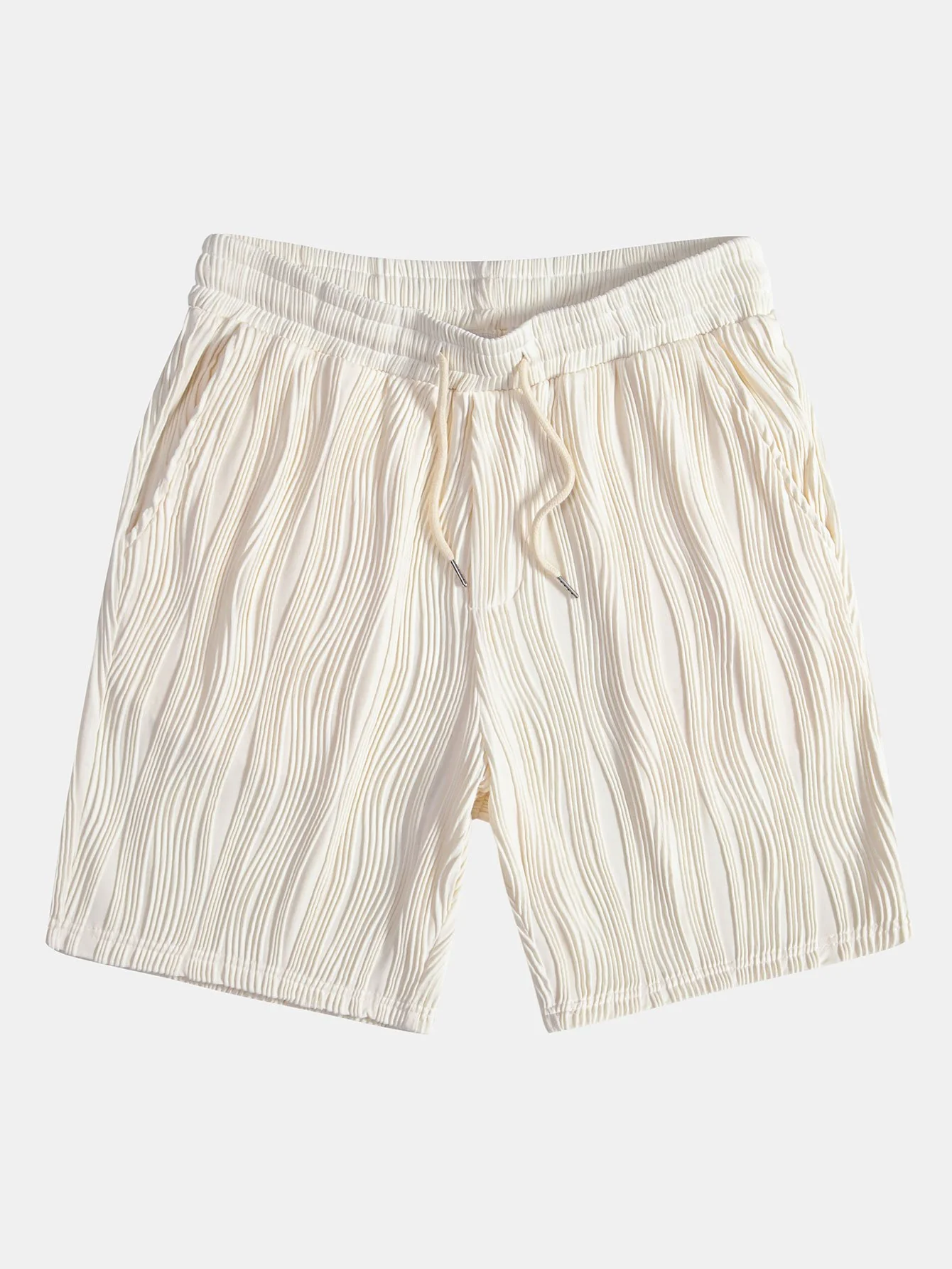 Wellenstrukturierte Button-Up-Hemd & Shorts - Image 11