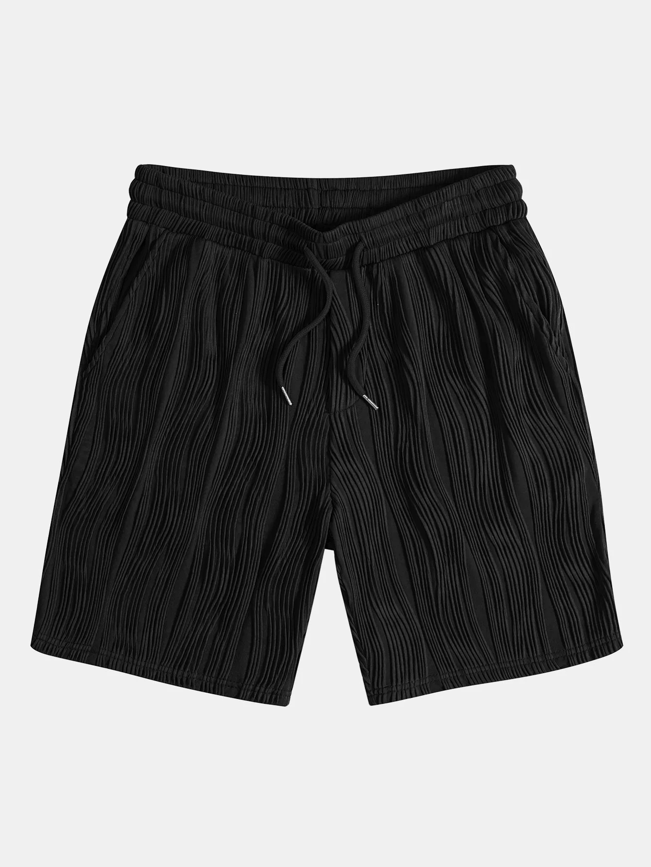 Wellenstrukturierte Button-Up-Hemd & Shorts - Image 12