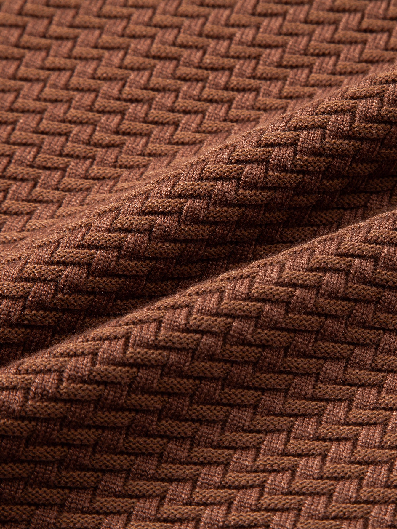 Wave Jacquard Pullover mit Viertel-Reißverschluss - Image 11