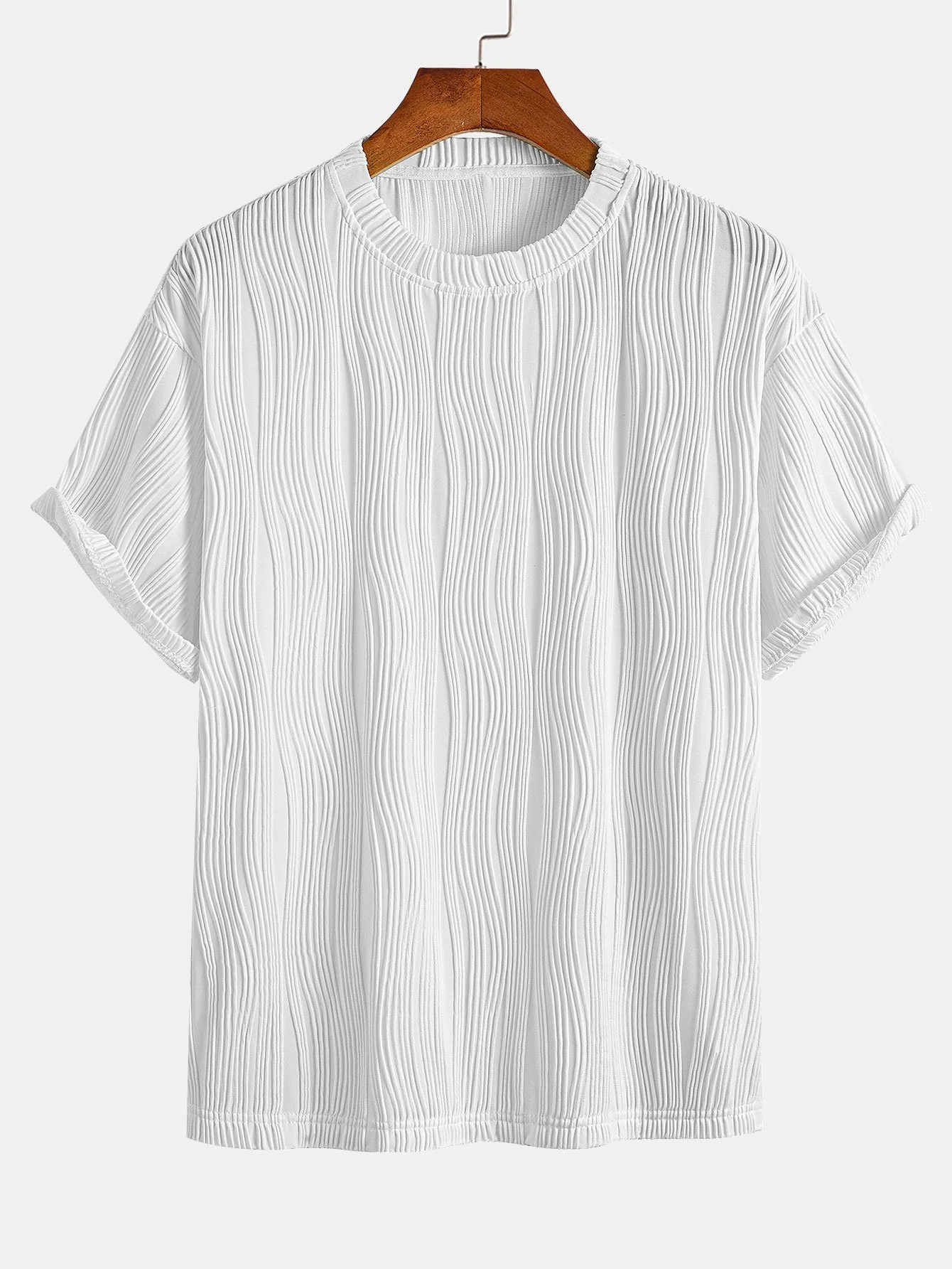 Wellen-Jacquard Relaxed Fit T-Shirt - Image 2