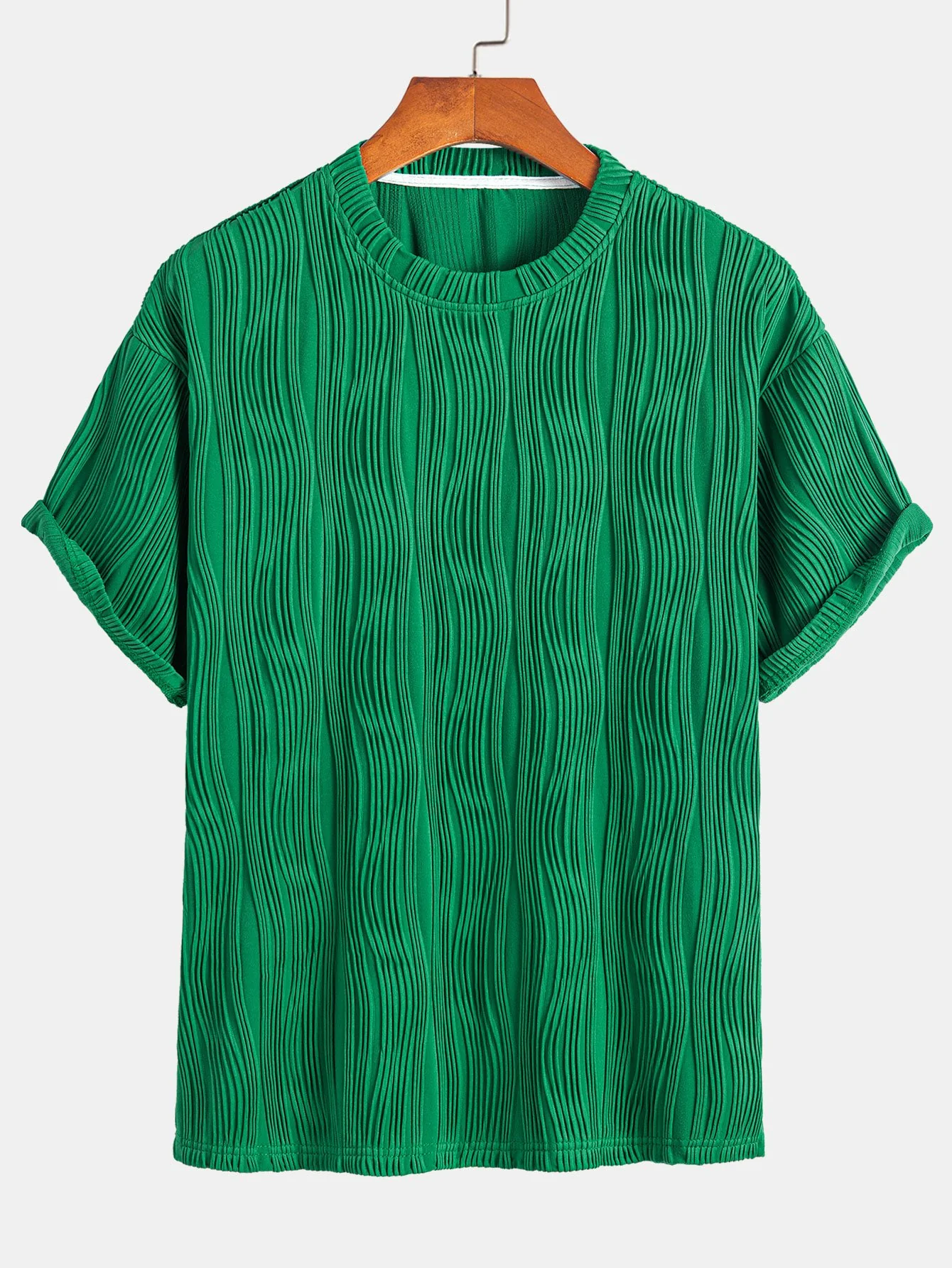 Wellen-Jacquard Relaxed Fit T-Shirt - Image 3