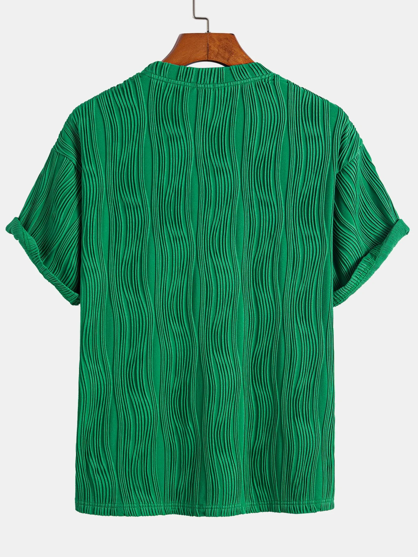 Wellen-Jacquard Relaxed Fit T-Shirt - Image 4