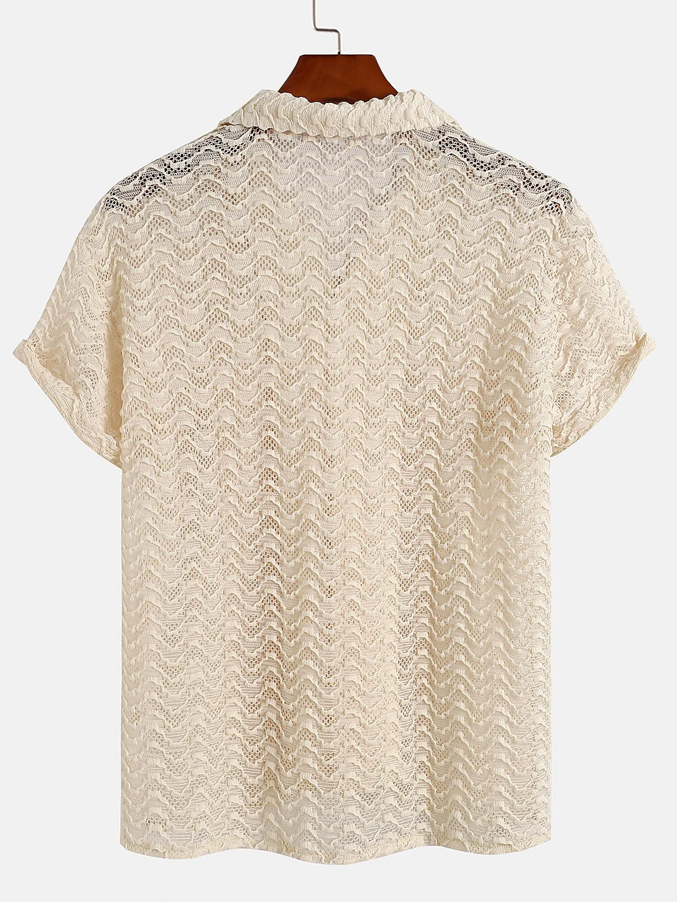 Welliges Jacquard-Strukturiertes Kubanisches Hemd - Image 2