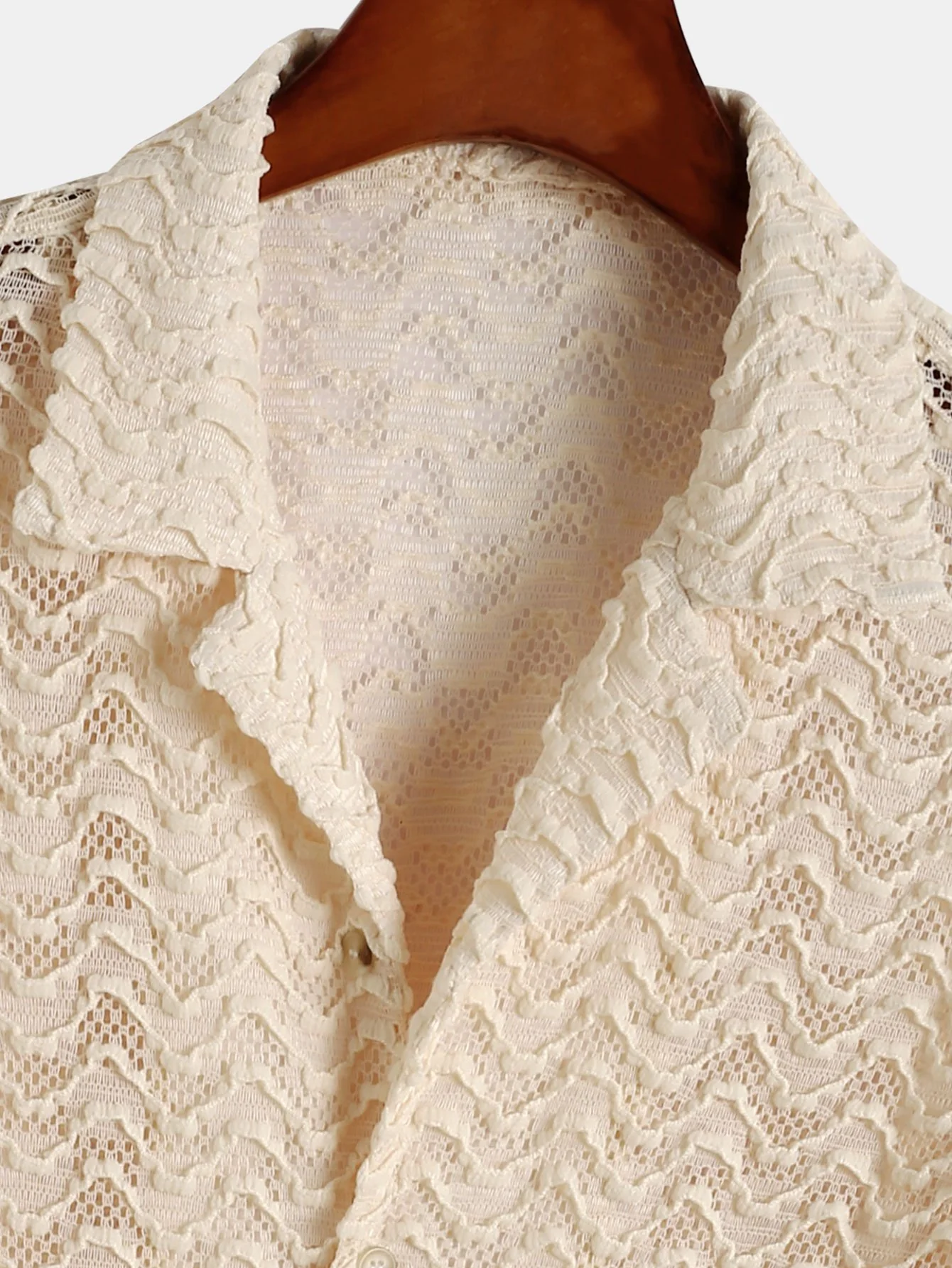 Welliges Jacquard-Strukturiertes Kubanisches Hemd - Image 3