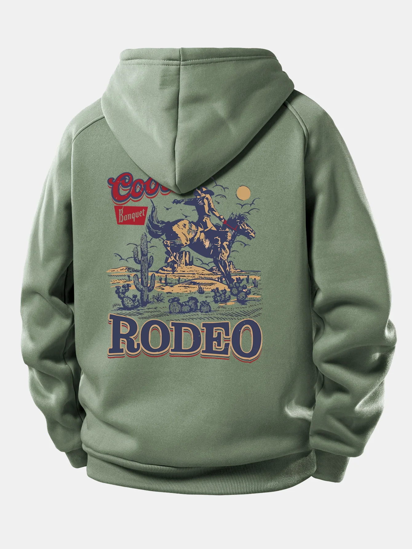 Western Cowboy Druck Kordelzug Kapuzenpullover - Image 12