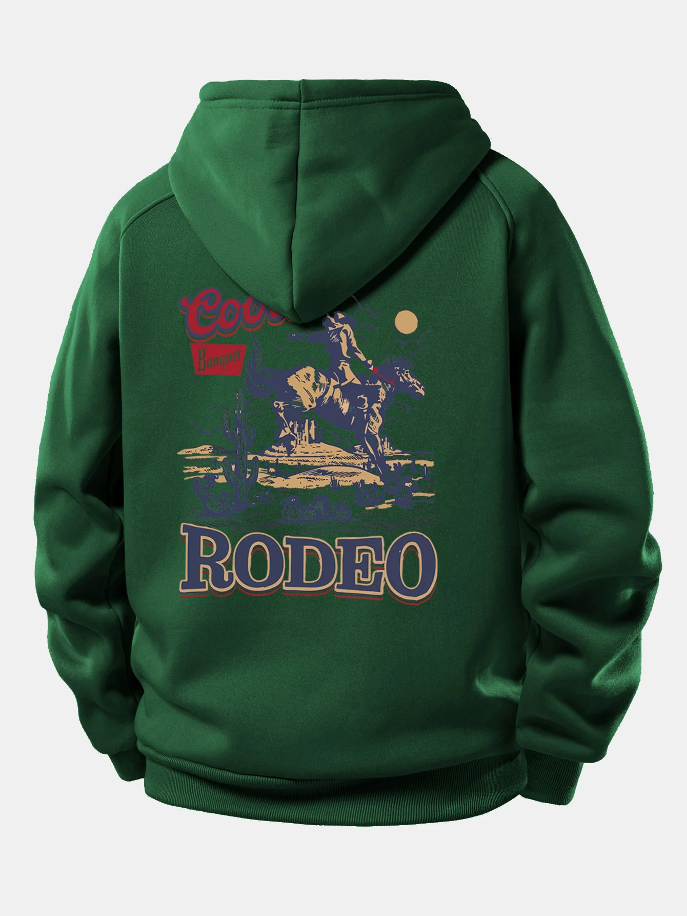 Western Cowboy Druck Kordelzug Kapuzenpullover - Image 13