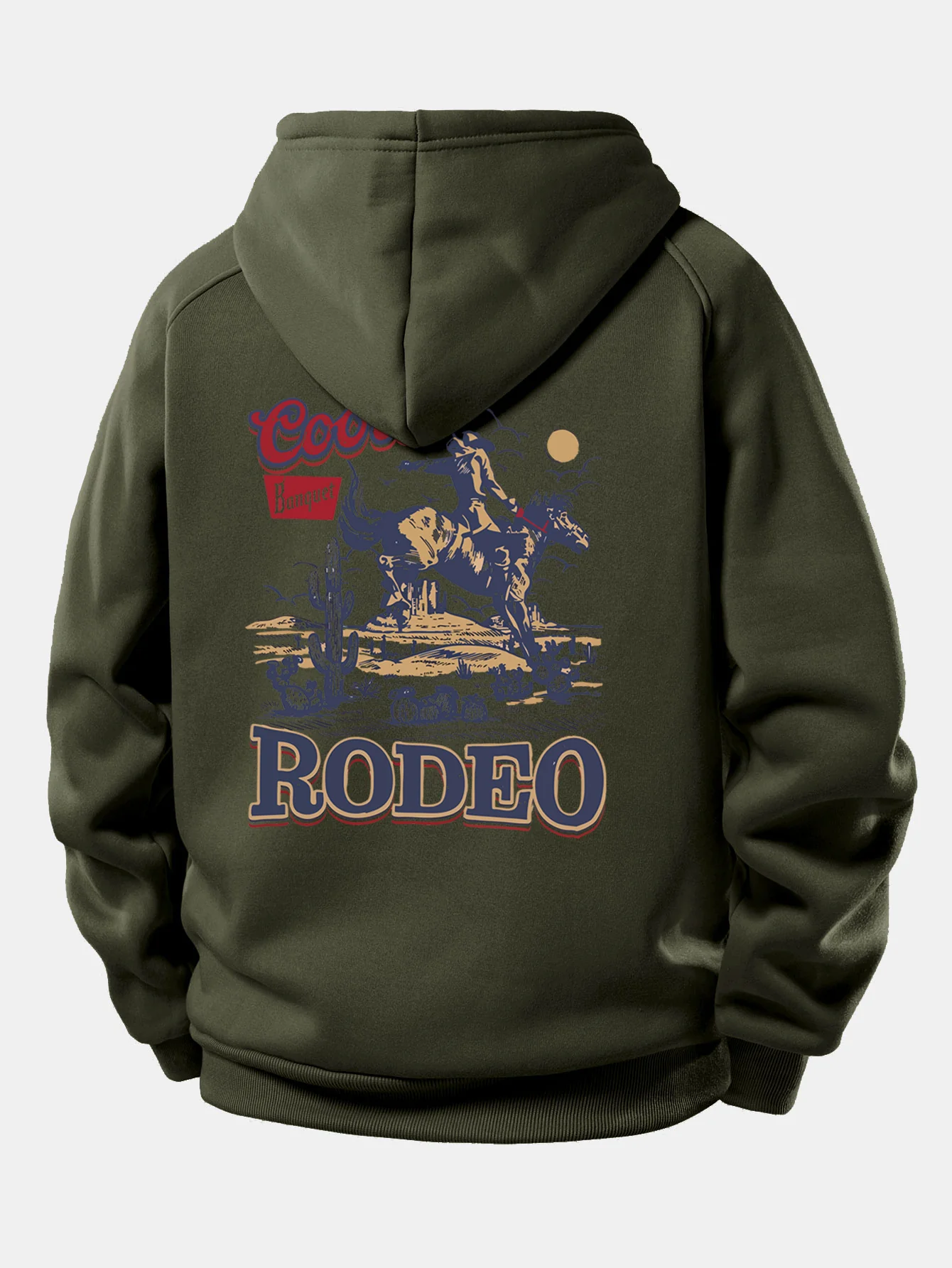 Western Cowboy Druck Kordelzug Kapuzenpullover - Image 19