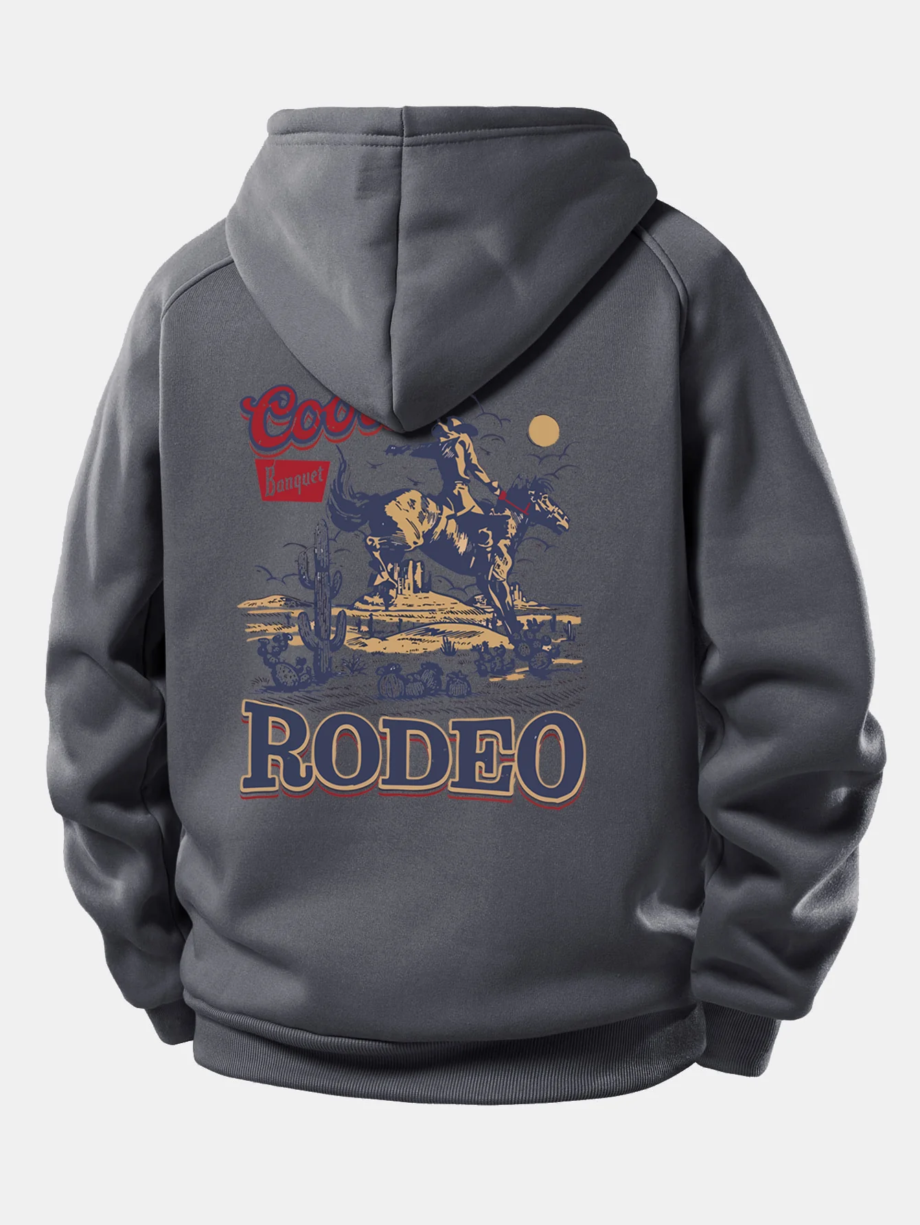 Western Cowboy Druck Kordelzug Kapuzenpullover - Image 21