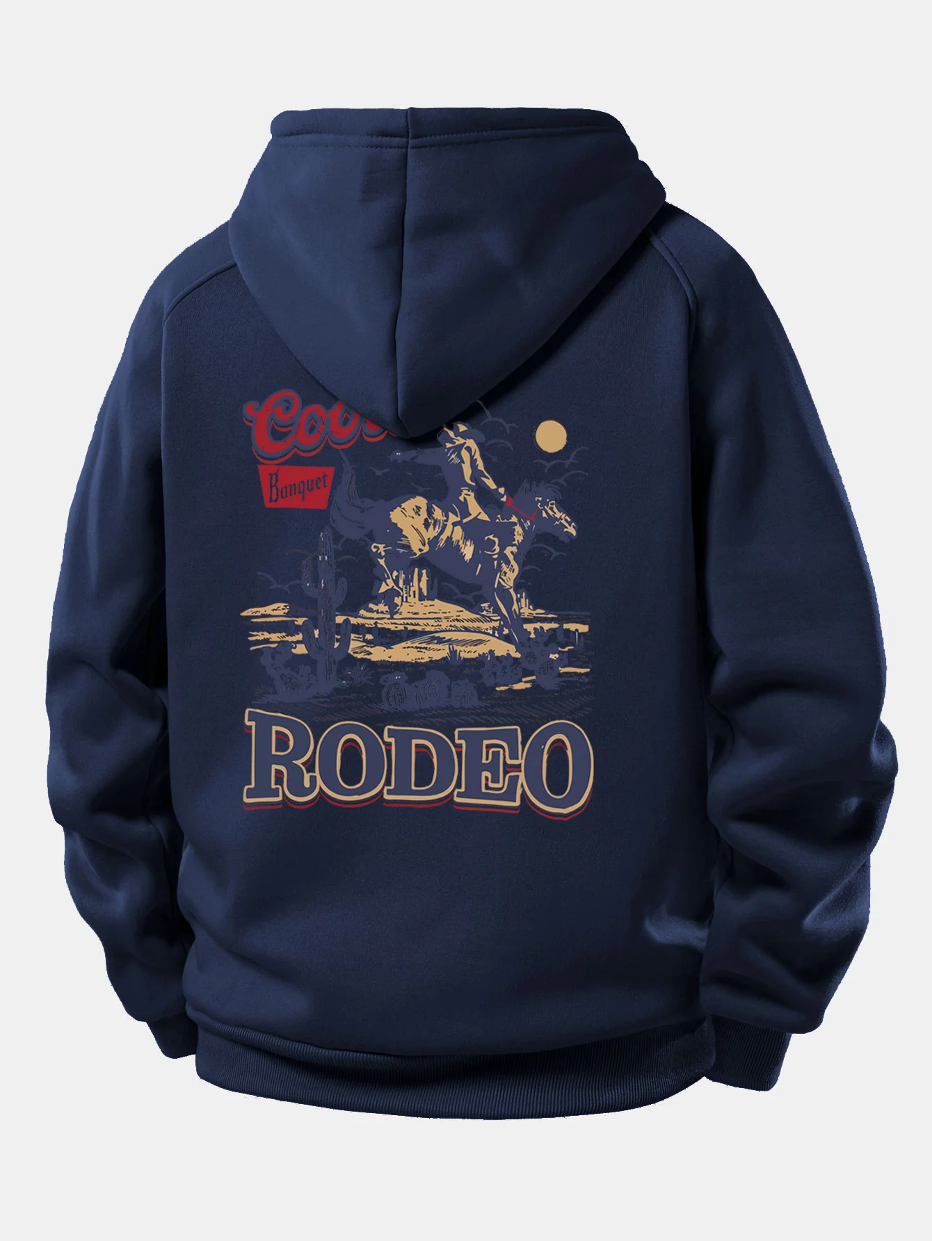 Western Cowboy Druck Kordelzug Kapuzenpullover - Image 23