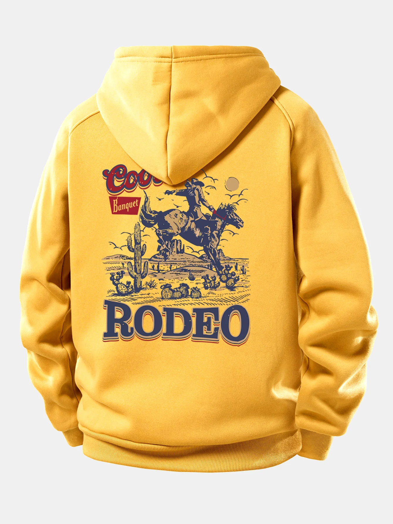 Western Cowboy Druck Kordelzug Kapuzenpullover - Image 7