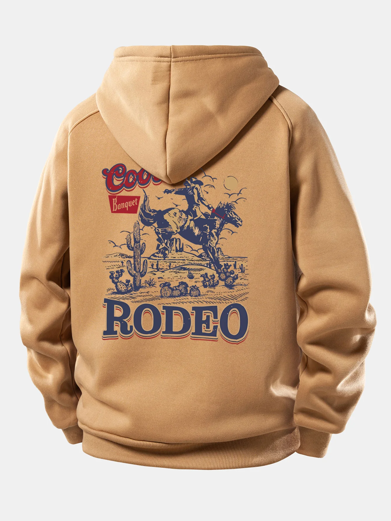 Western Cowboy Druck Kordelzug Kapuzenpullover - Image 9