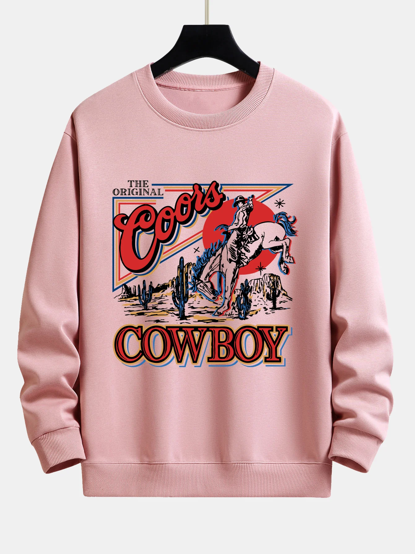 Western Cowboy Druck Sweatshirt mit lockerem Schnitt - Image 4