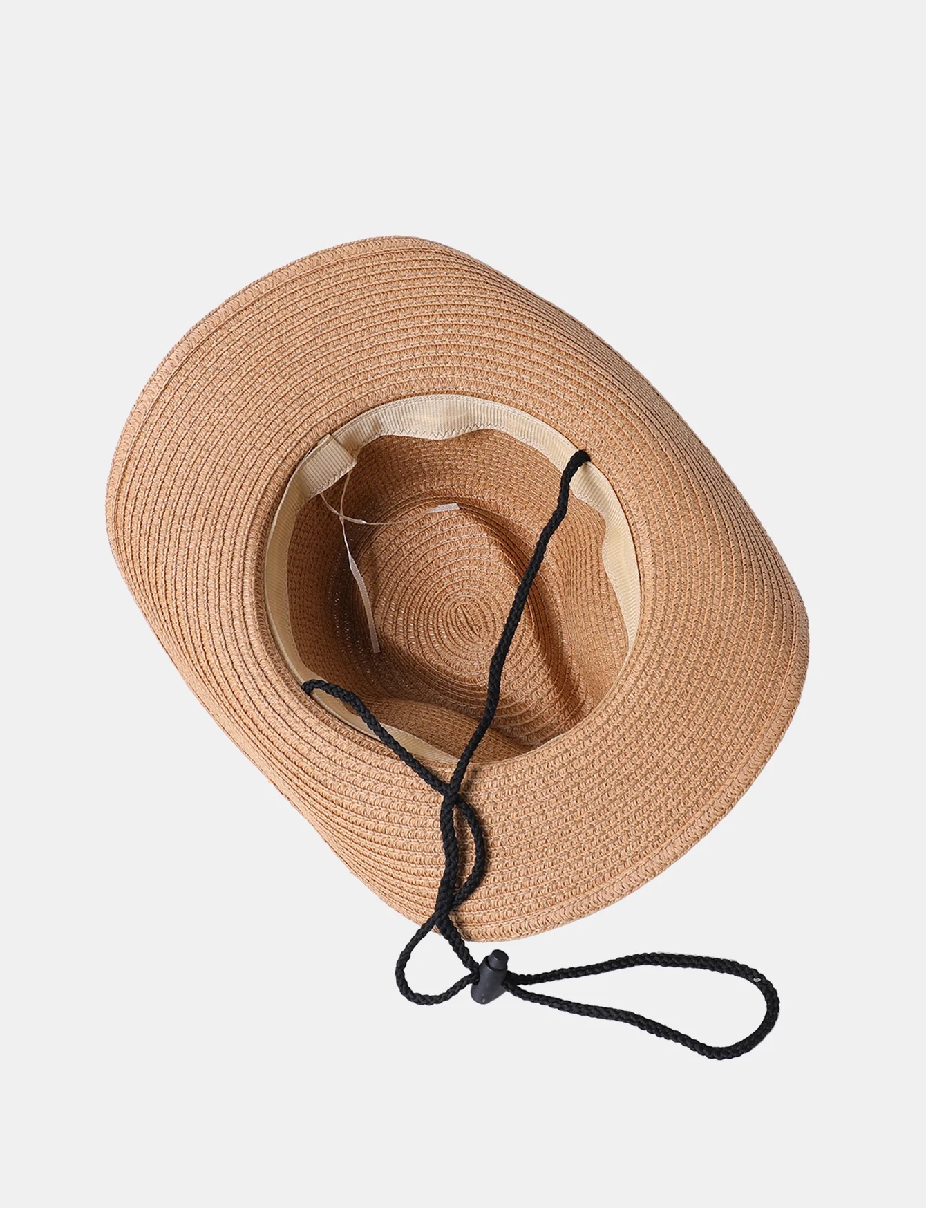 Western Cowboy Stil Sonnenblende Atmungsaktive Strohhut - Image 8