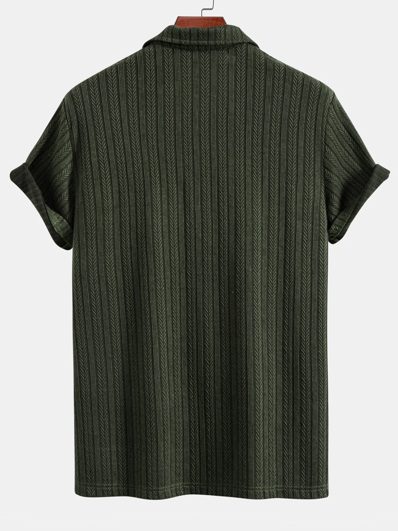Weizenähren-Jacquard-Poloshirt - Image 2