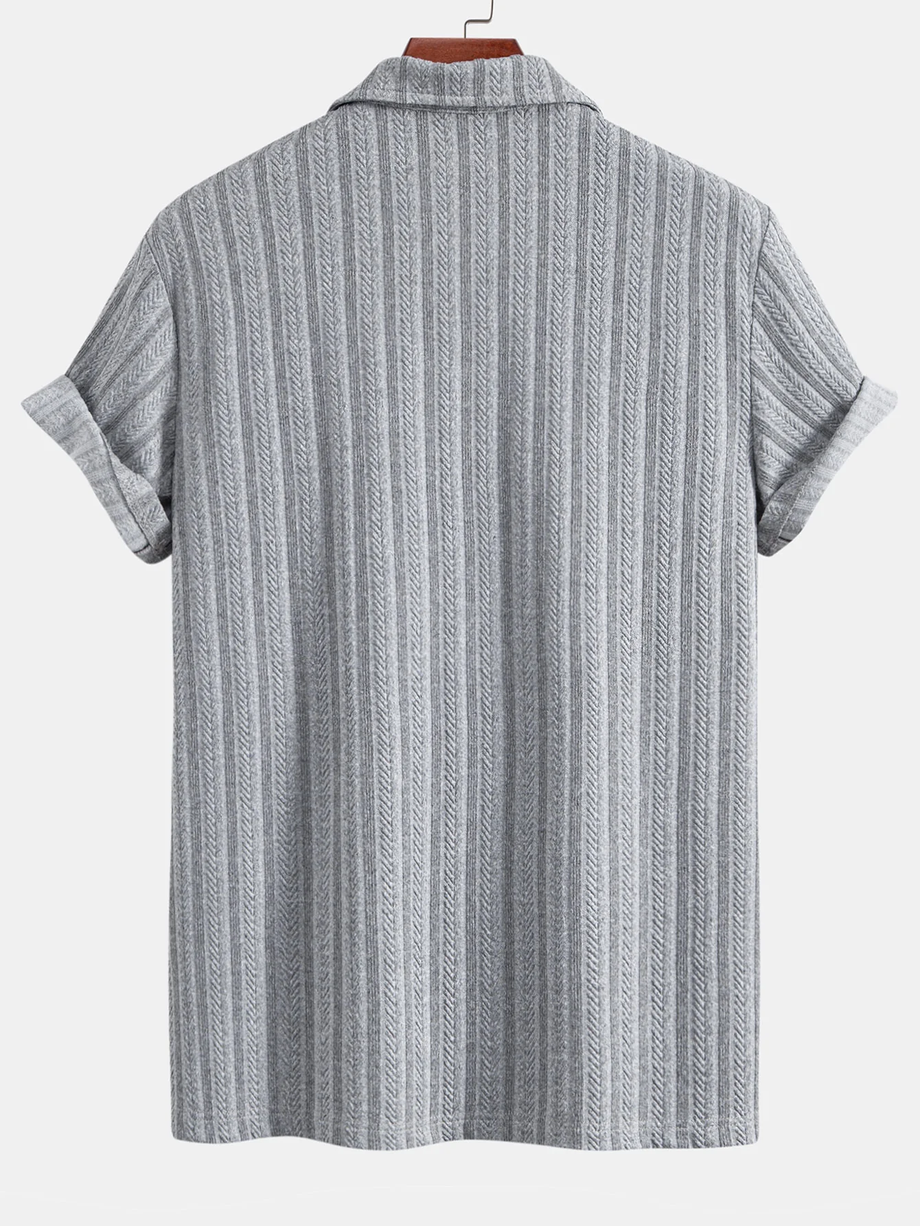 Weizenähren-Jacquard-Poloshirt - Image 6