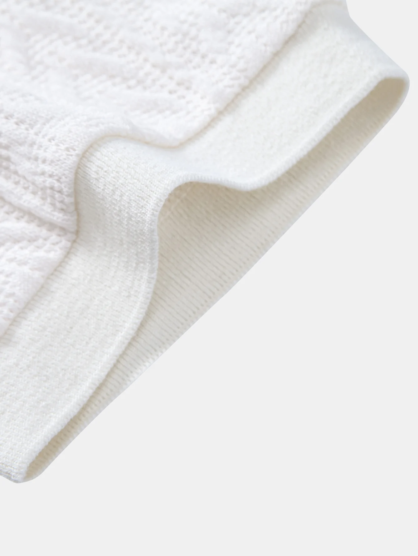 Wheat Ear Jacquard Zipper Knit Polo - Image 11