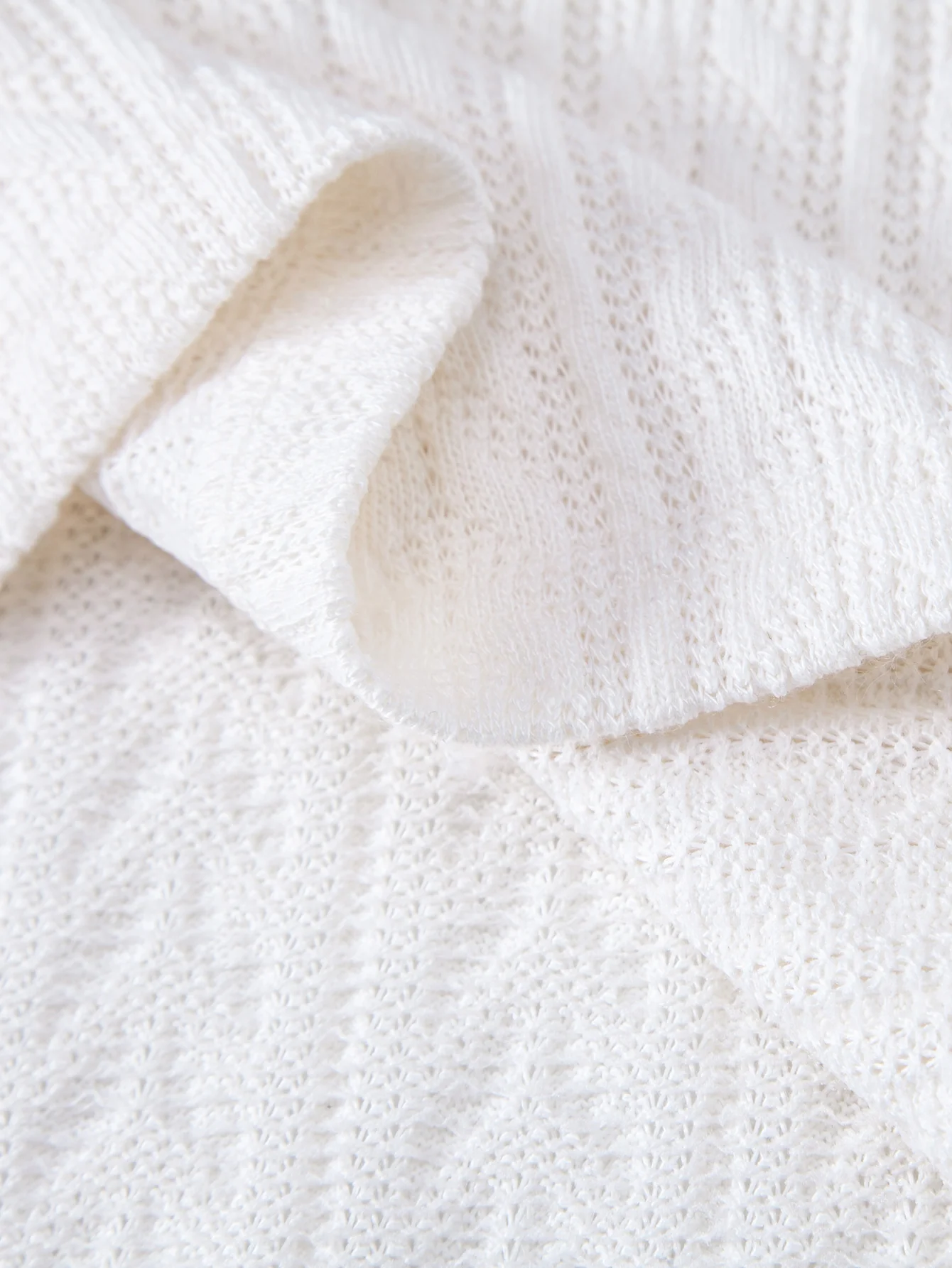Wheat Ear Jacquard Zipper Knit Polo - Image 12