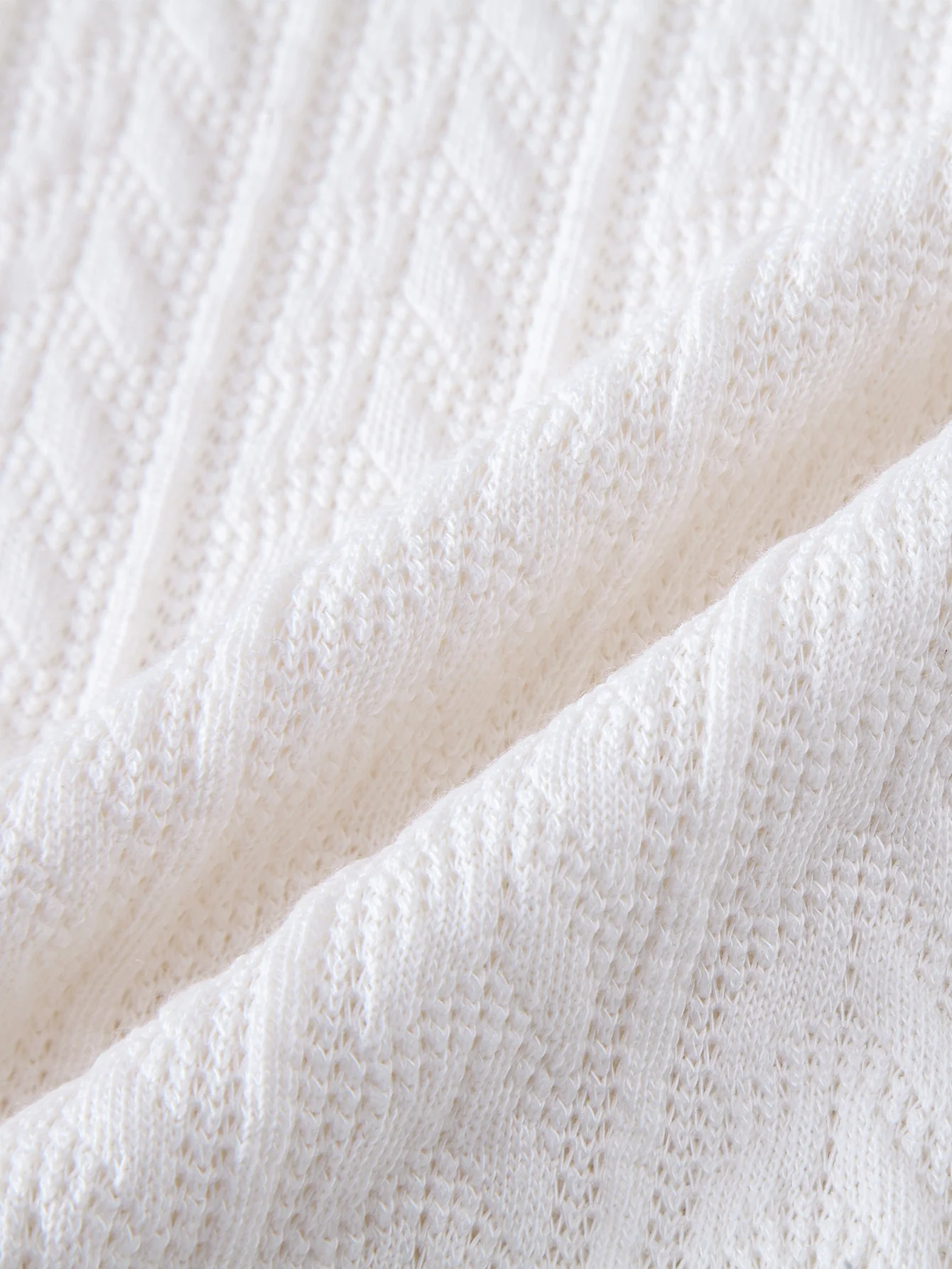 Wheat Ear Jacquard Zipper Knit Polo - Image 13