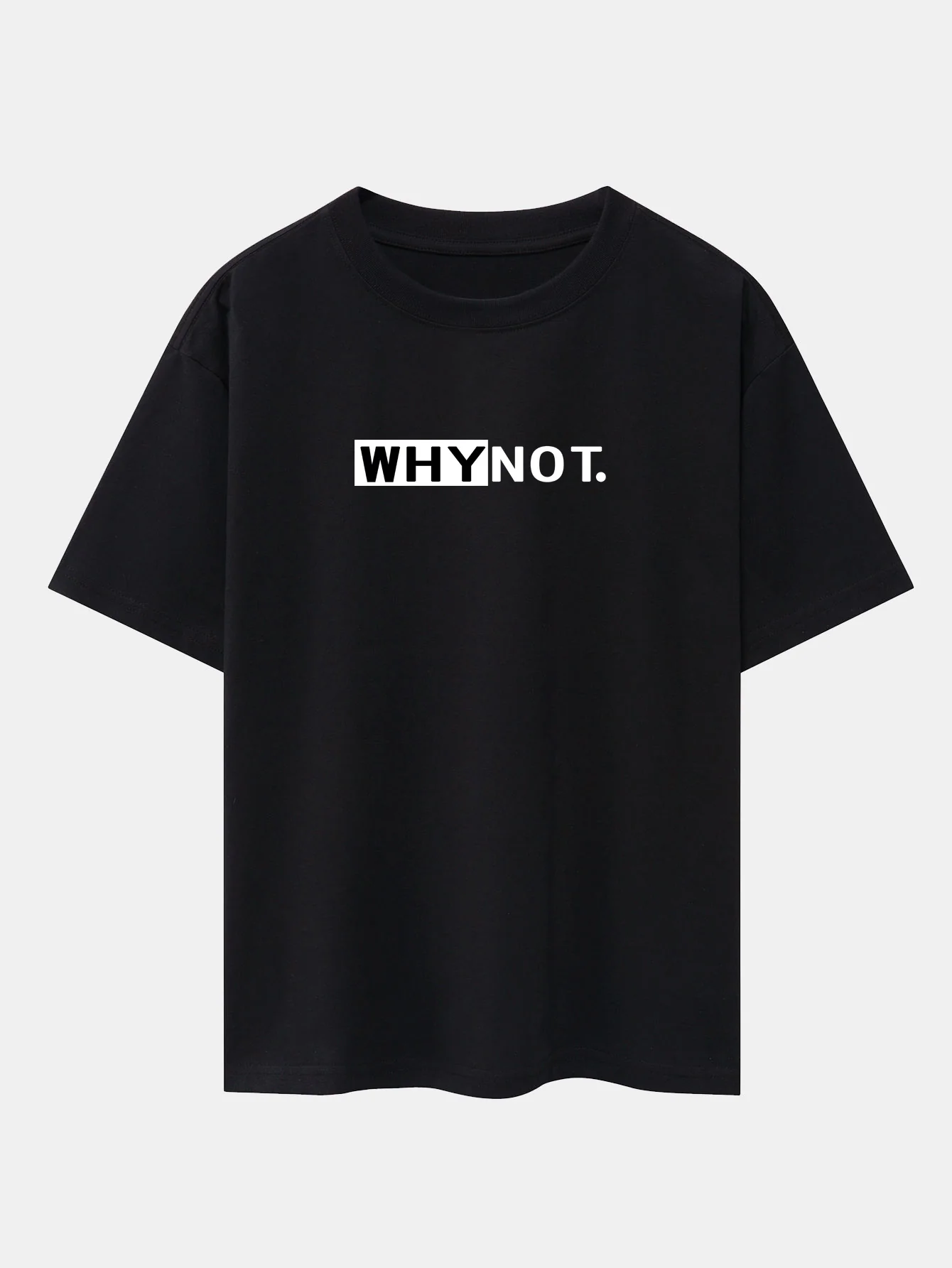 Why Not Print Drop-Shoulder Oversize T-Shirt